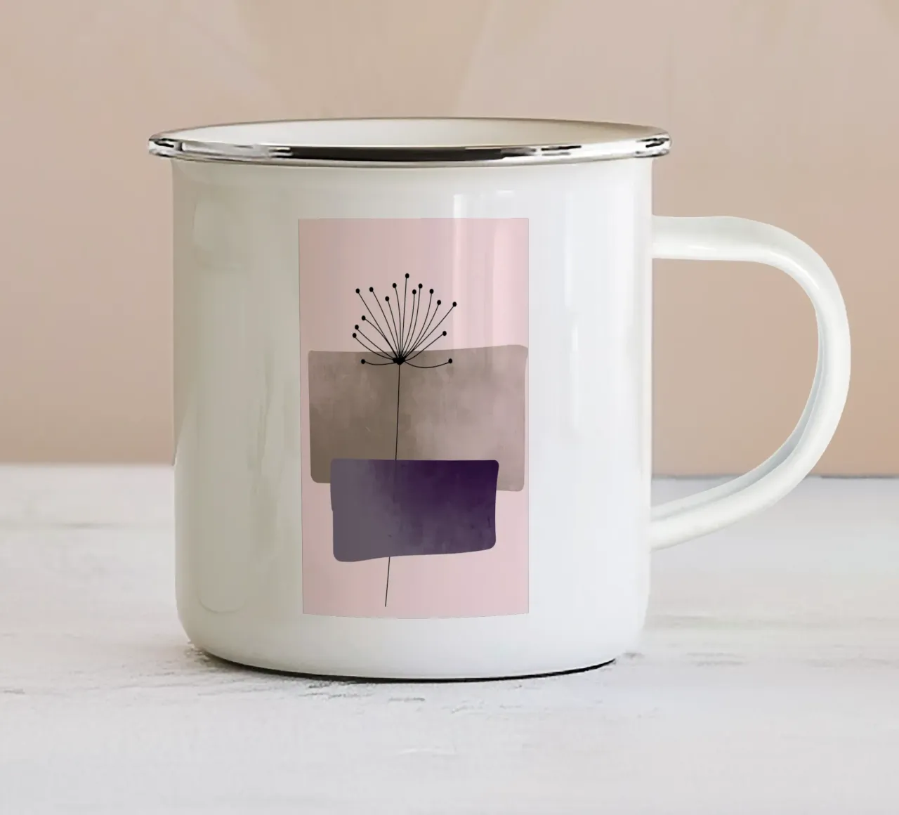 pastel line colors tazza in smalto da pastel color shape