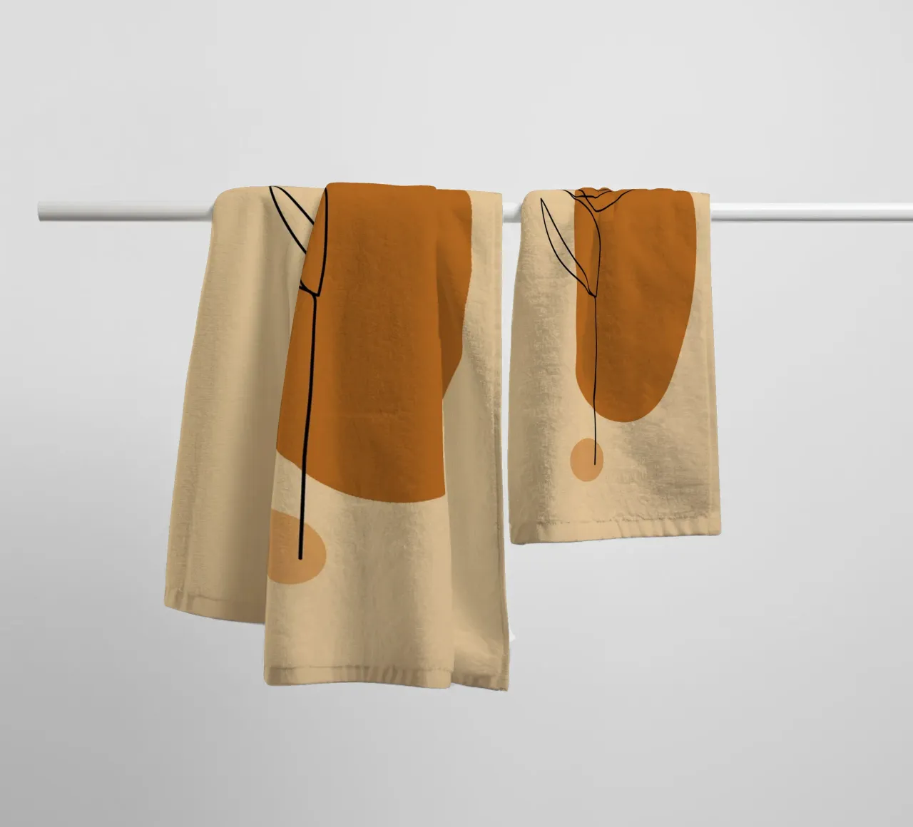 pastel line shape asciugamano da bagno da pastel color shape