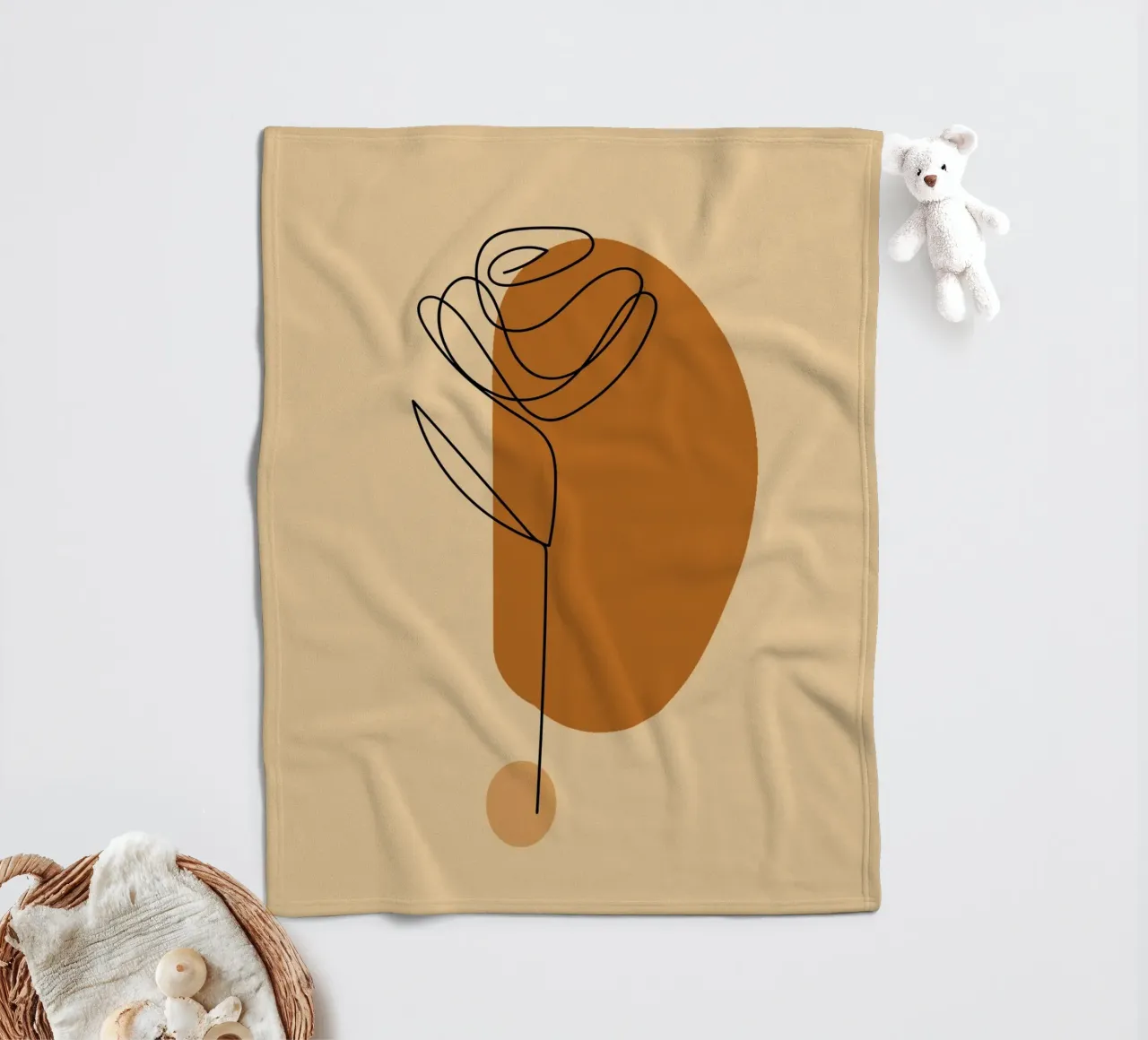 pastel line shape coperta in pile da pastel color shape