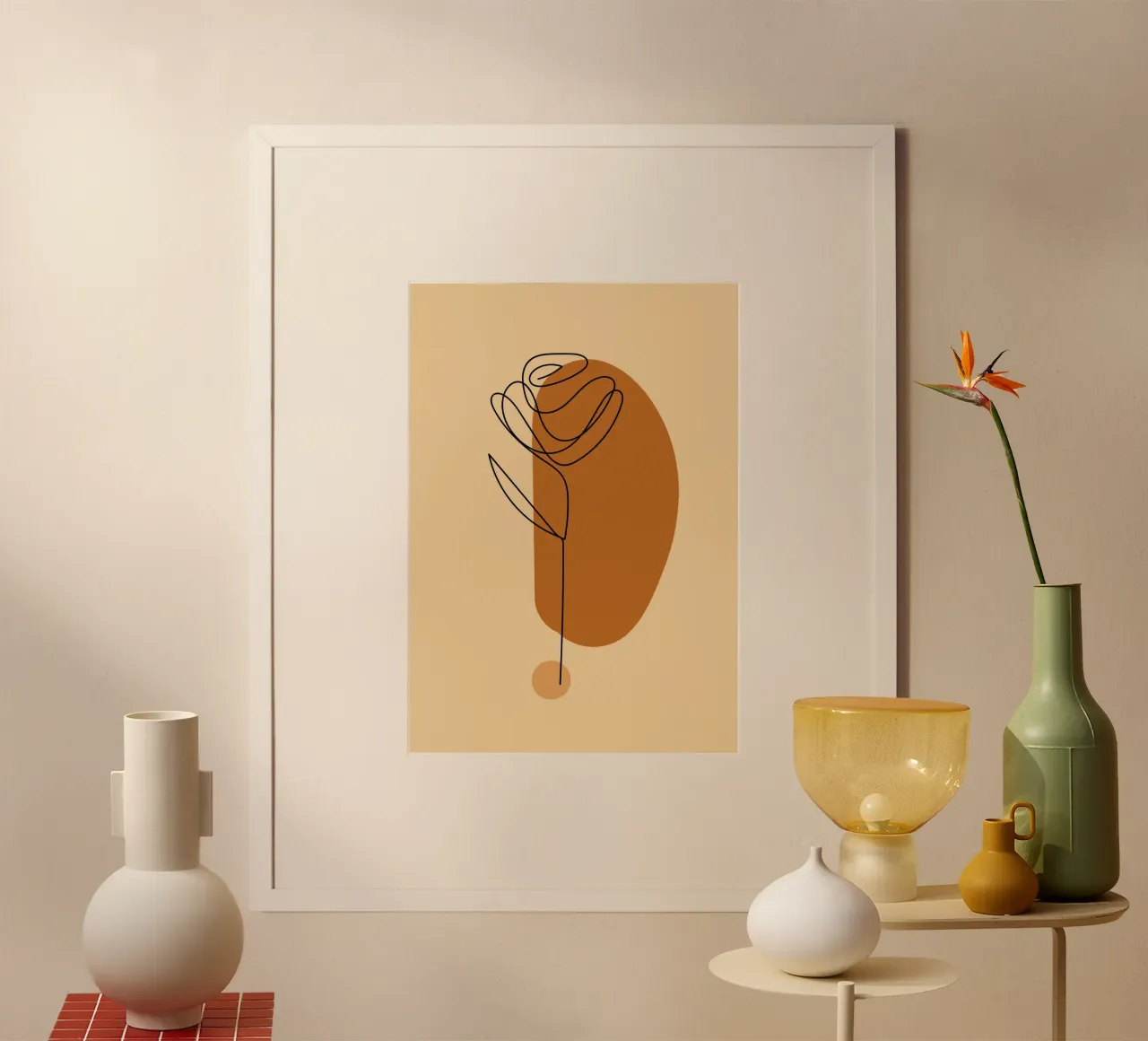 pastel line shape poster da pastel color shape