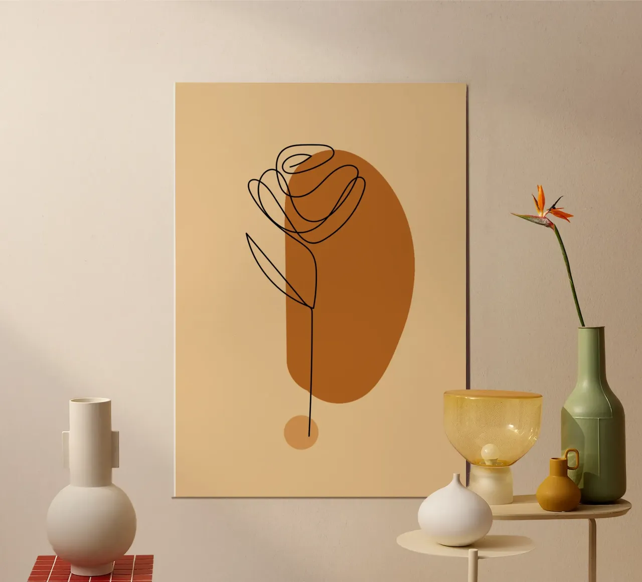 pastel line shape poster da pastel color shape