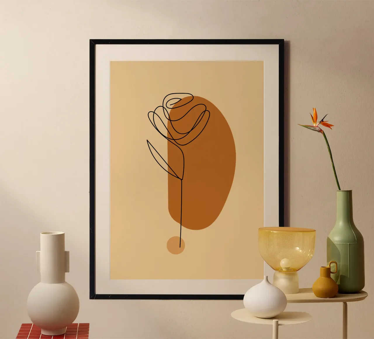 pastel line shape poster da pastel color shape