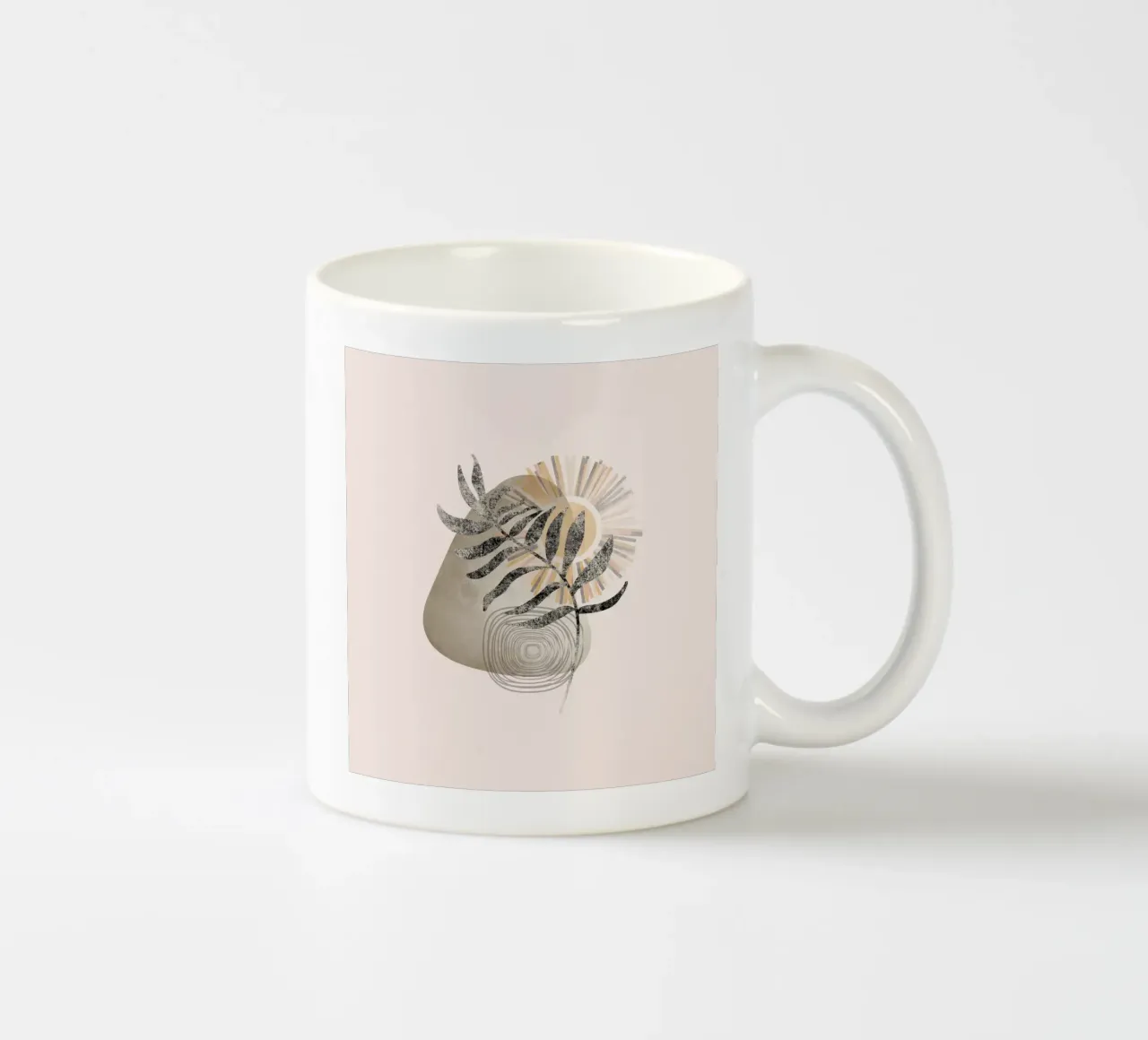 minimalist nature icon tazza in ceramica da pastel color shape