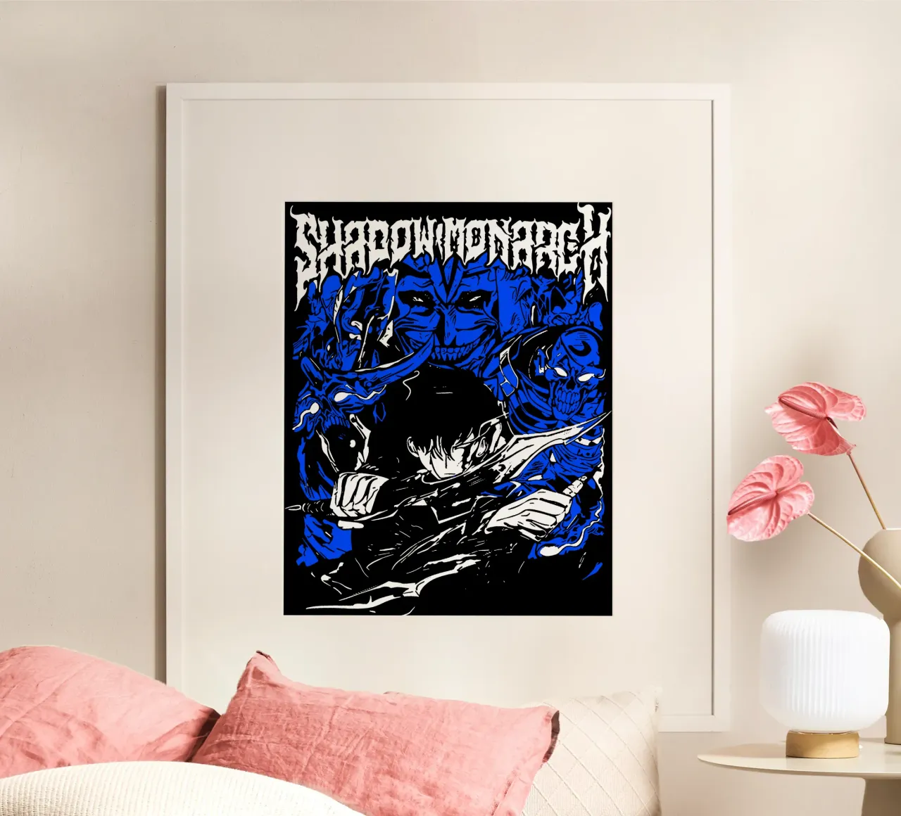 Maglietta classica Shadow Monarch poster con telaio in alluminio da abelazikicks.ve