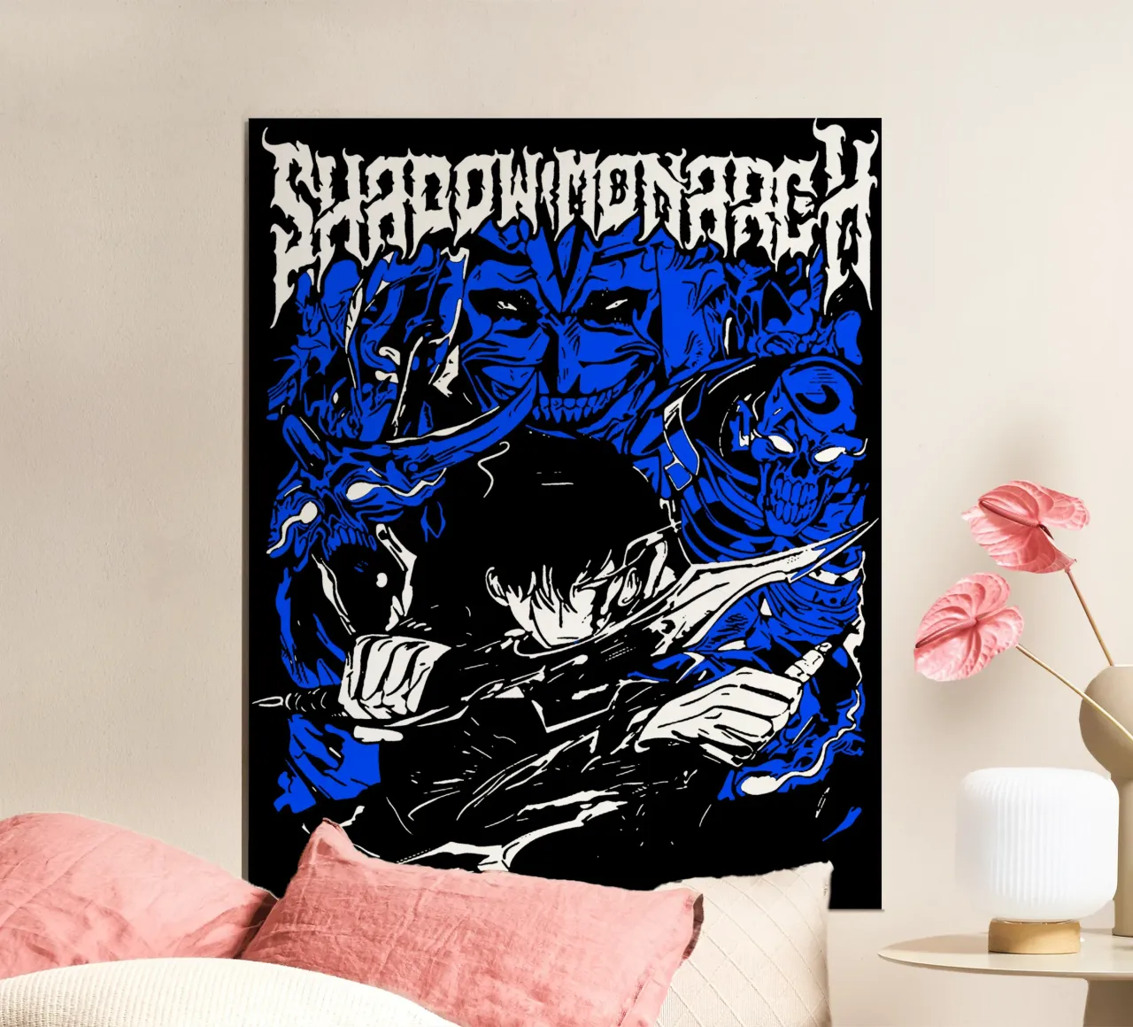 Maglietta classica Shadow Monarch poster con telaio in alluminio da abelazikicks.ve