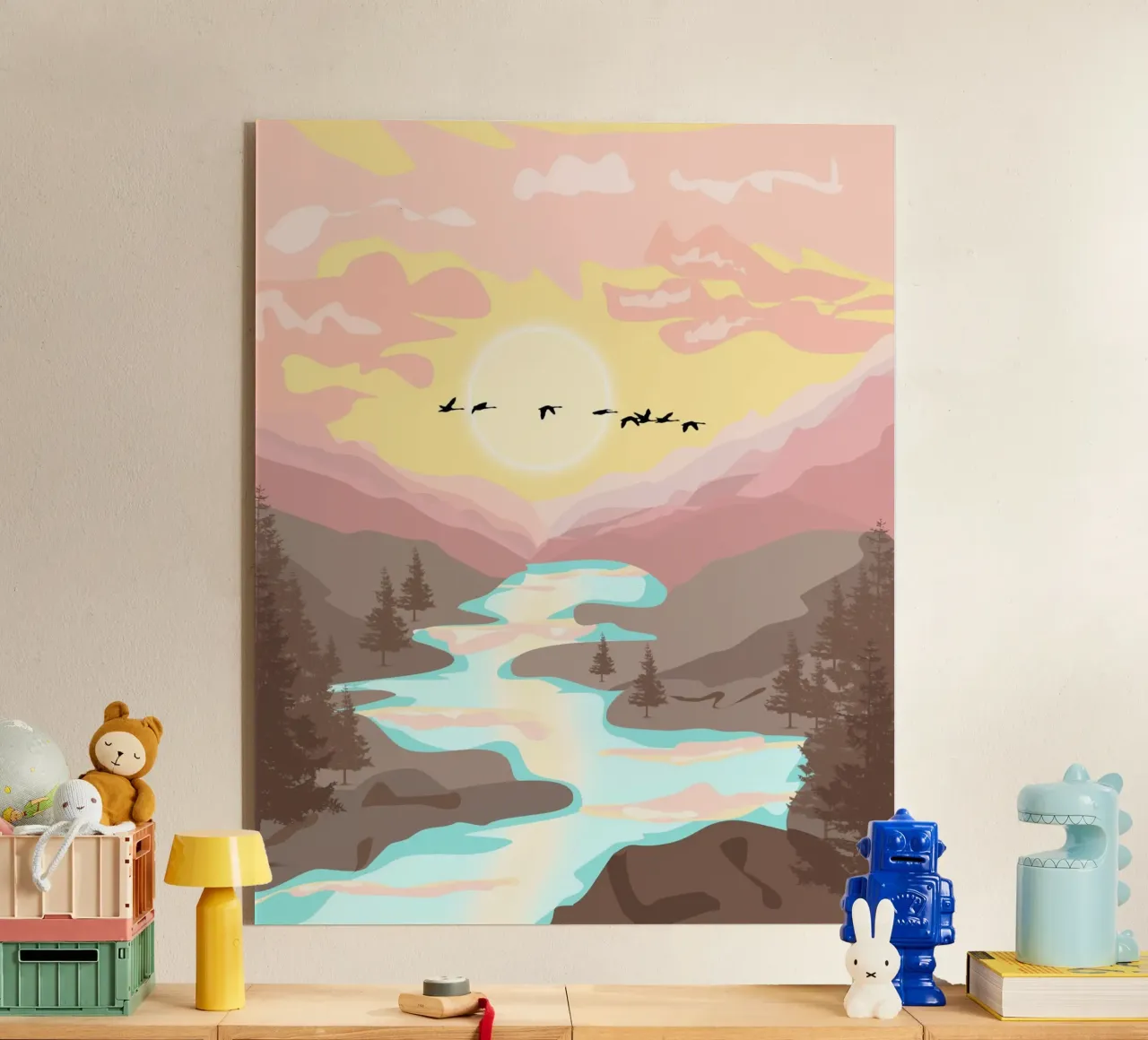 pastel gradient sunset plexiglass da pastel color shape