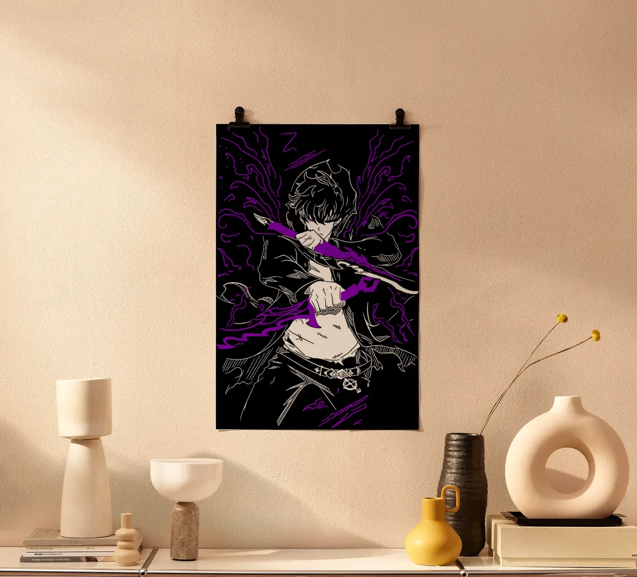 Il monarca più debole e più forte - Maglietta classica poster con telaio in legno da abelazikicks.ve