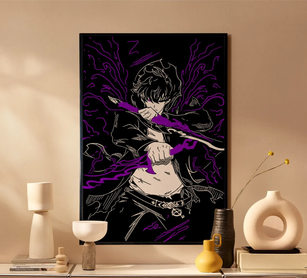 Il monarca più debole e più forte - Maglietta classica poster con telaio in legno da abelazikicks.ve