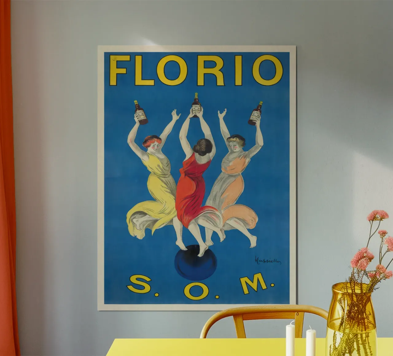 Florio poster con telaio in plastica da mix mate