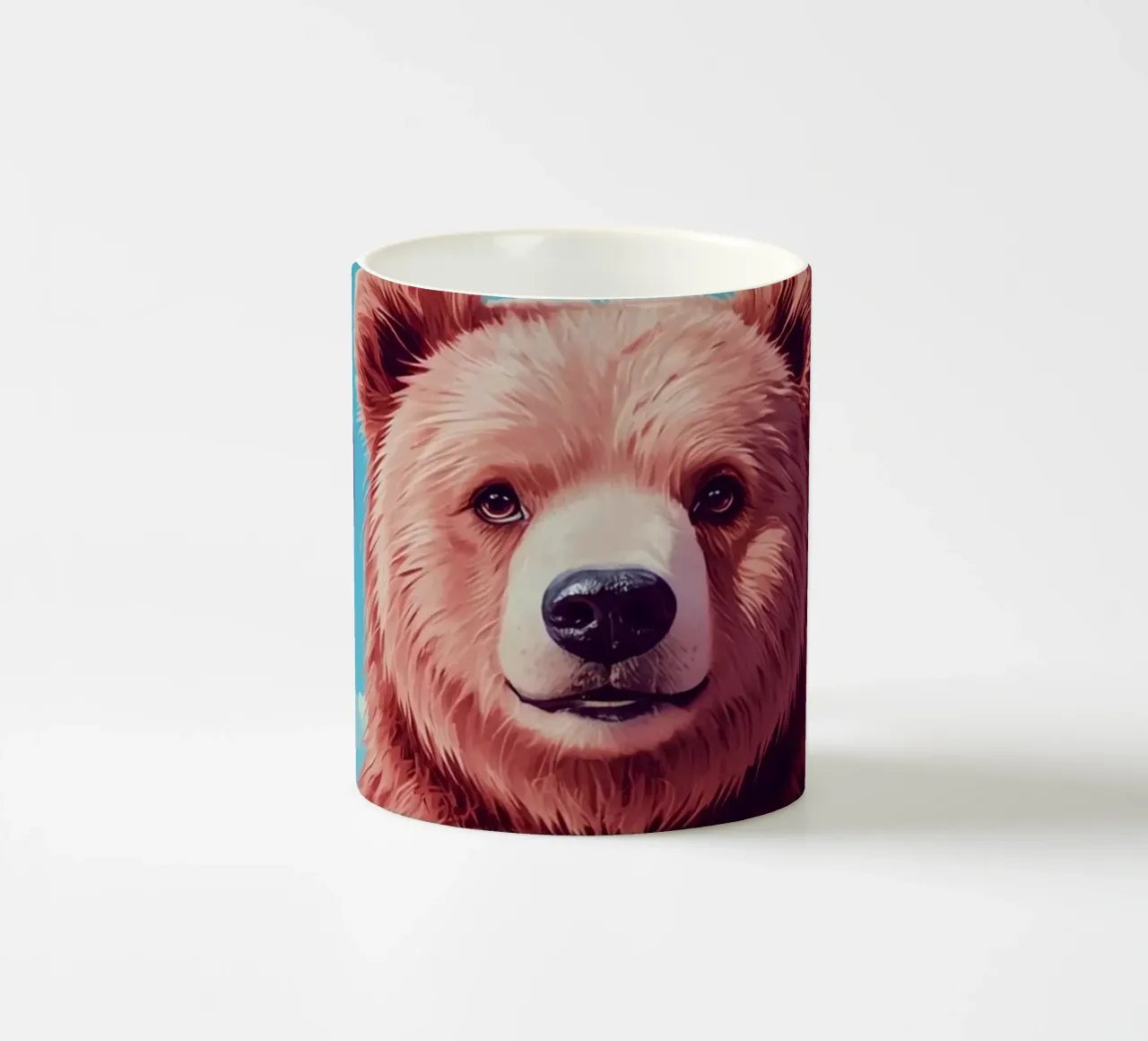 Orso con lecca-lecca e fiori tazza in ceramica da DesignDoodle