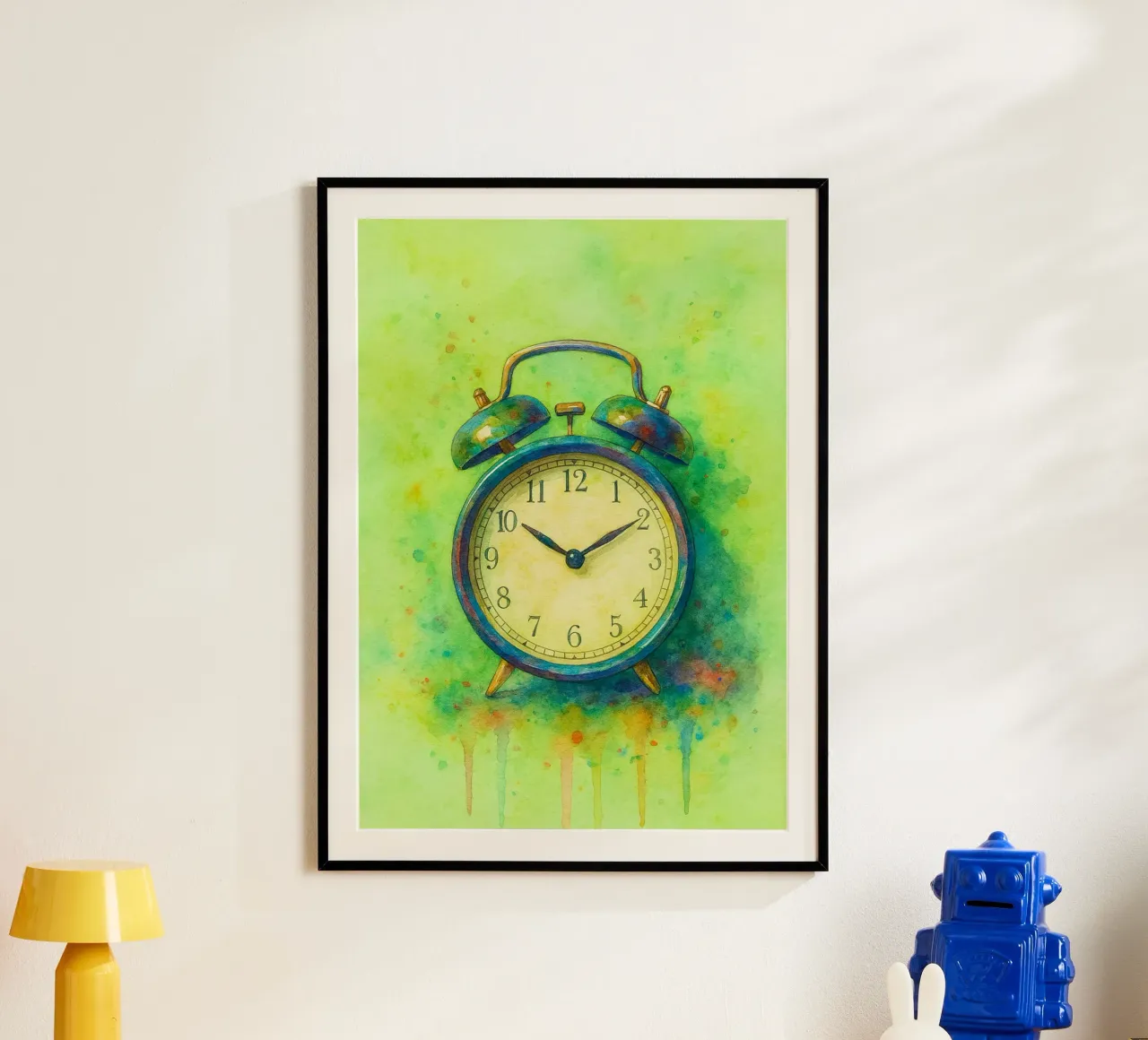 sveglia vecchia pittura vintage poster da kroocoot
