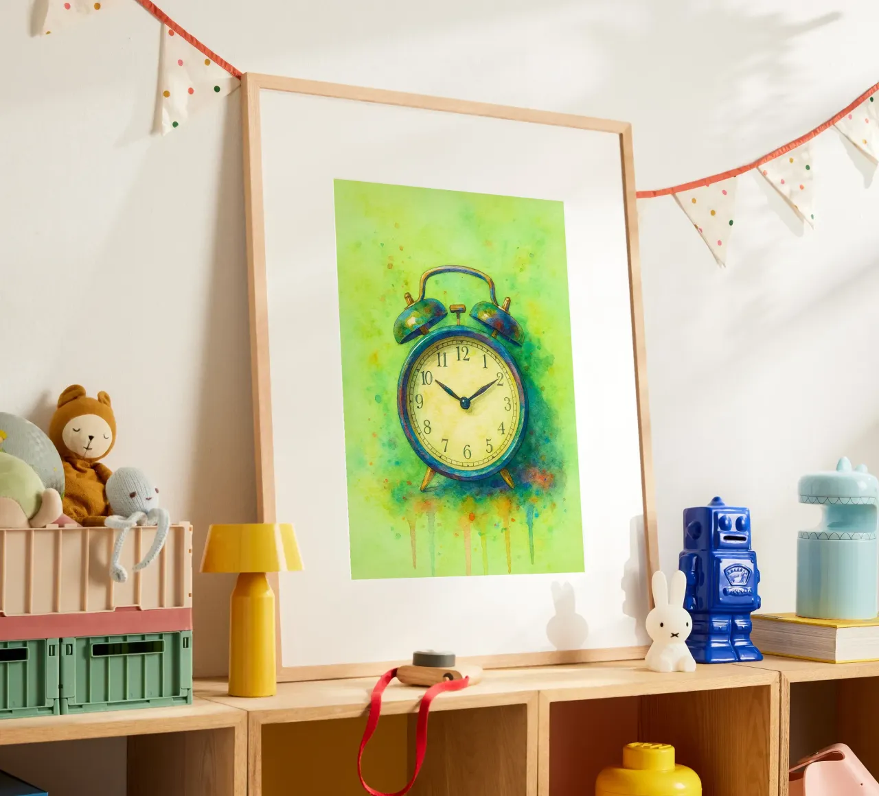 sveglia vecchia pittura vintage poster da kroocoot