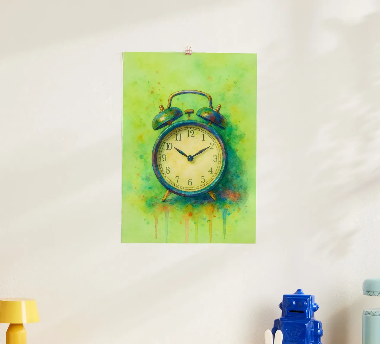 sveglia vecchia pittura vintage poster da kroocoot