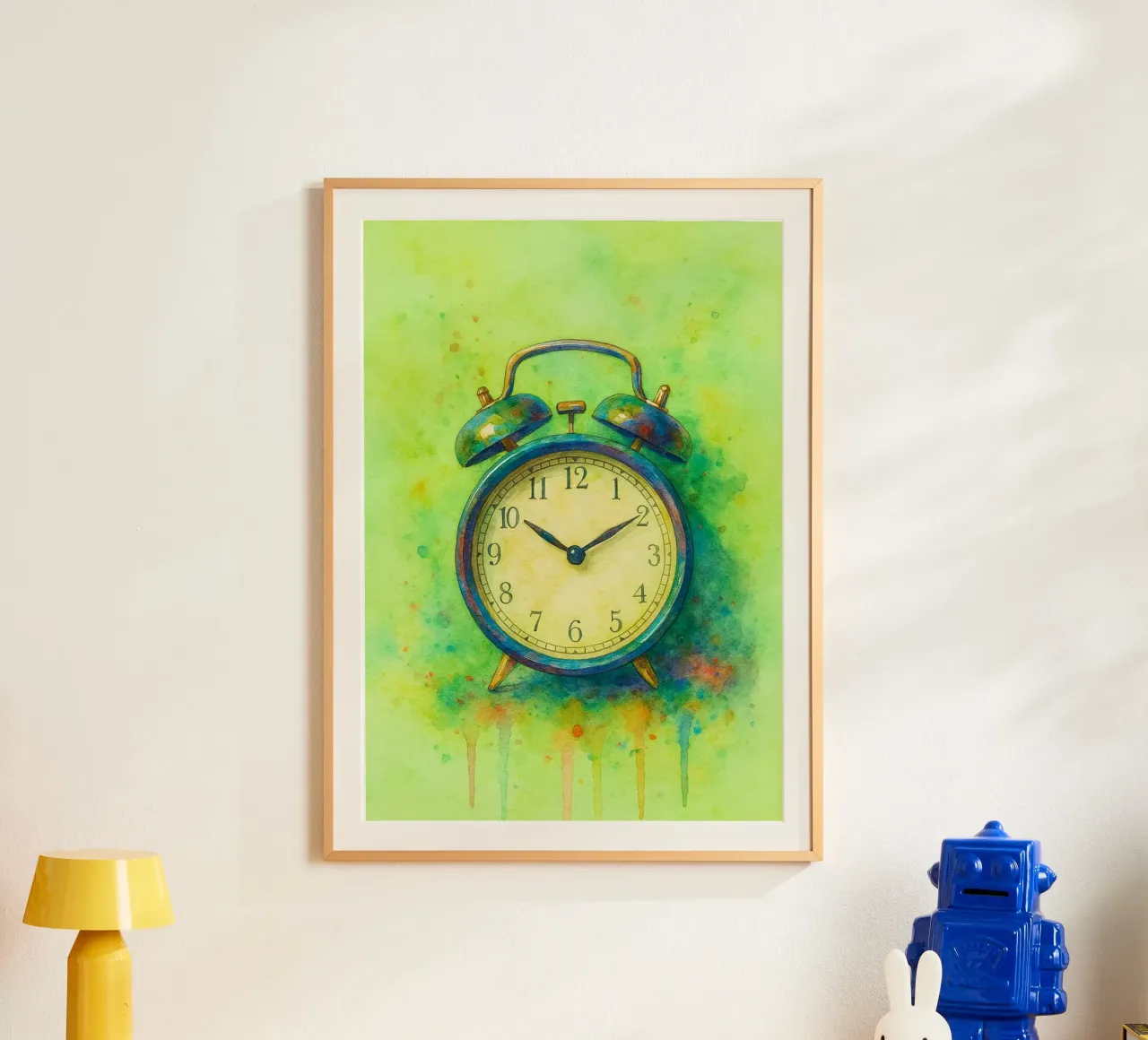 sveglia vecchia pittura vintage poster da kroocoot