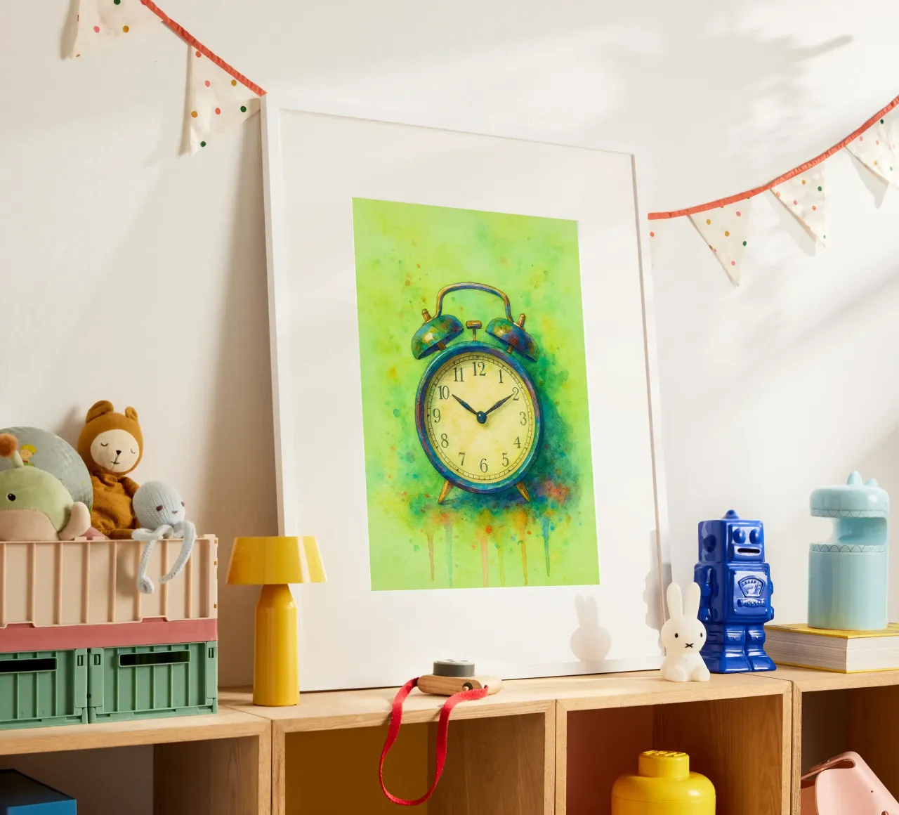 sveglia vecchia pittura vintage poster da kroocoot
