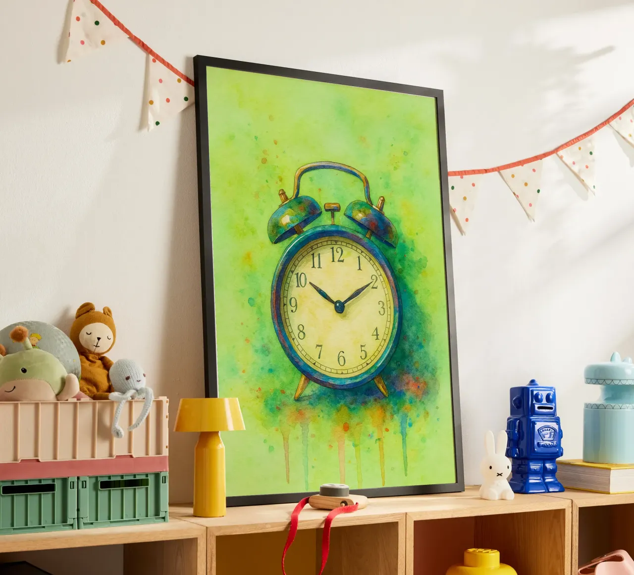 sveglia vecchia pittura vintage poster da kroocoot