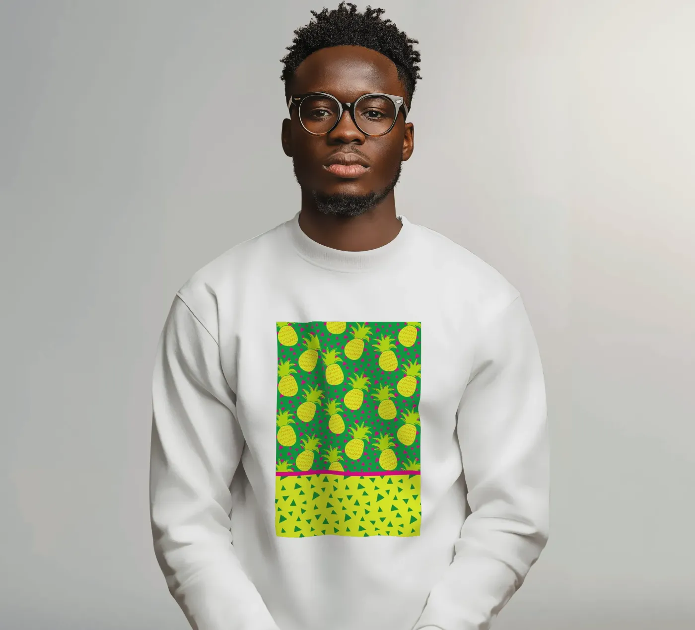 Falling Pineapples felpa da Maria Kritzas