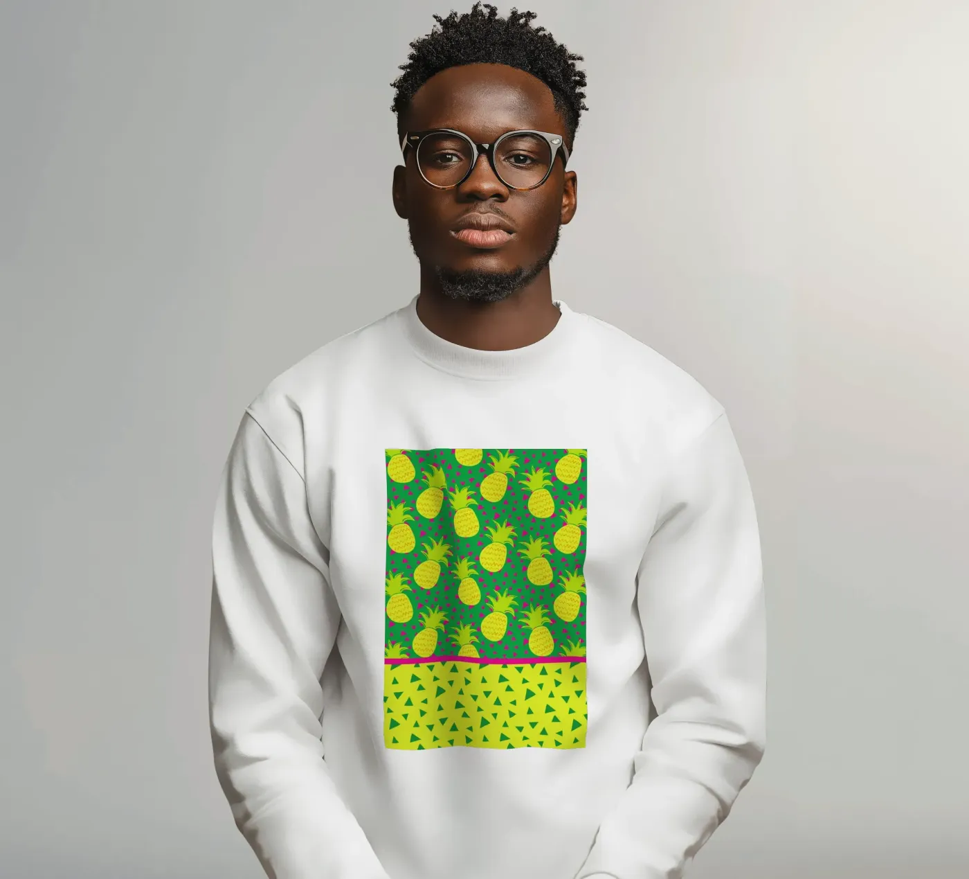 Falling Pineapples felpa da Maria Kritzas