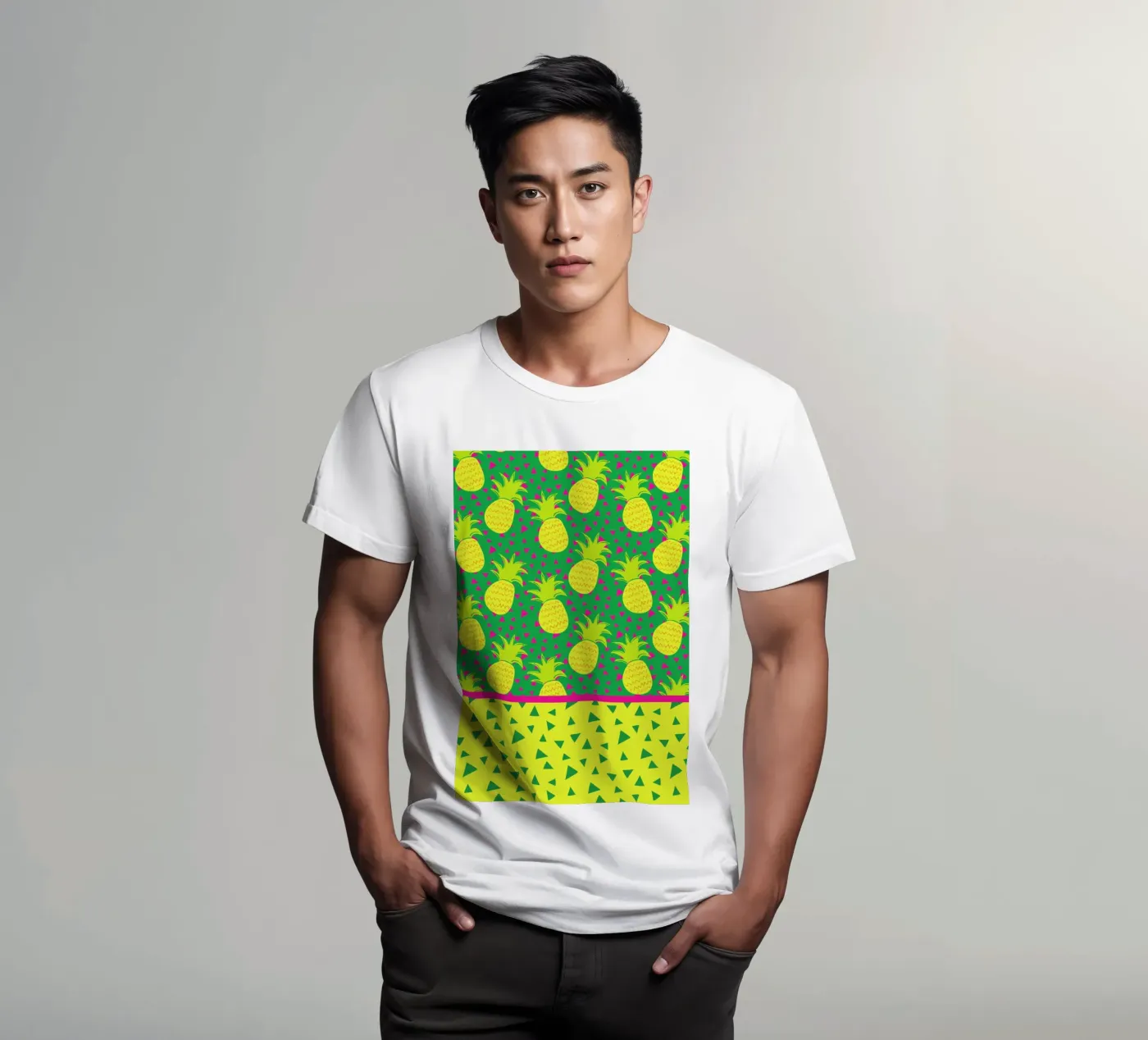 Falling Pineapples t-shirt da Maria Kritzas