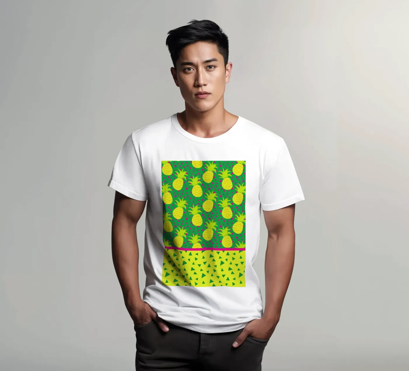 Falling Pineapples t-shirt da Maria Kritzas