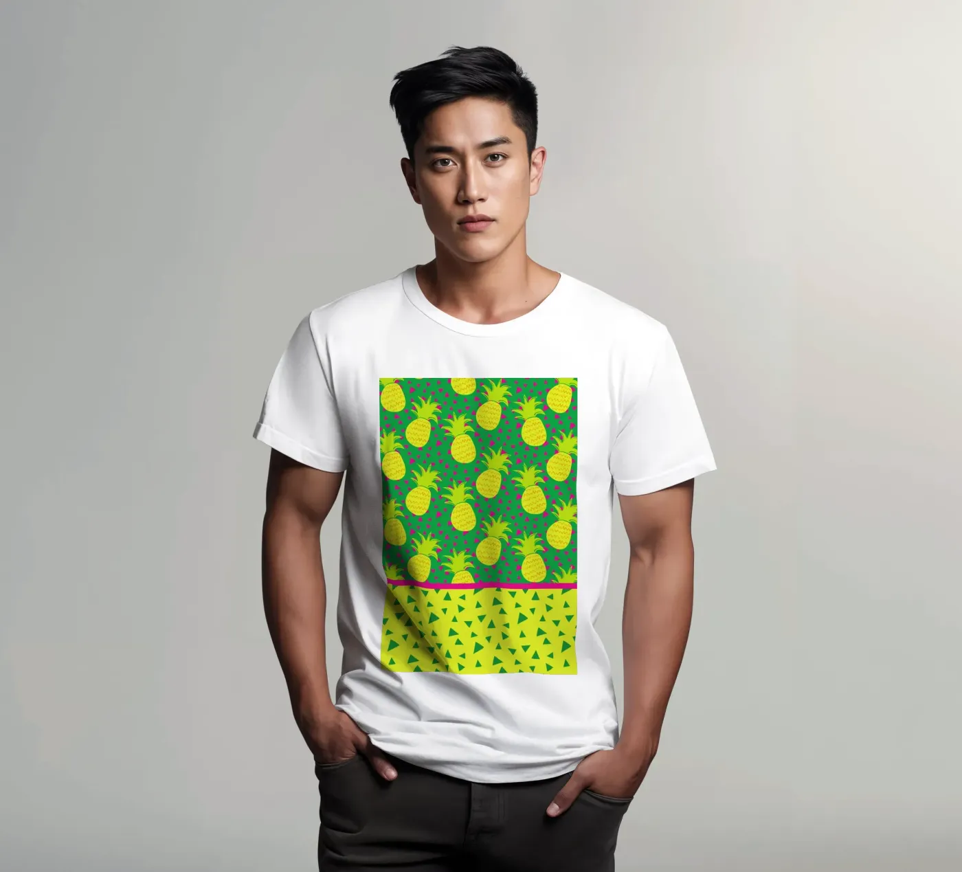 Falling Pineapples t-shirt da Maria Kritzas