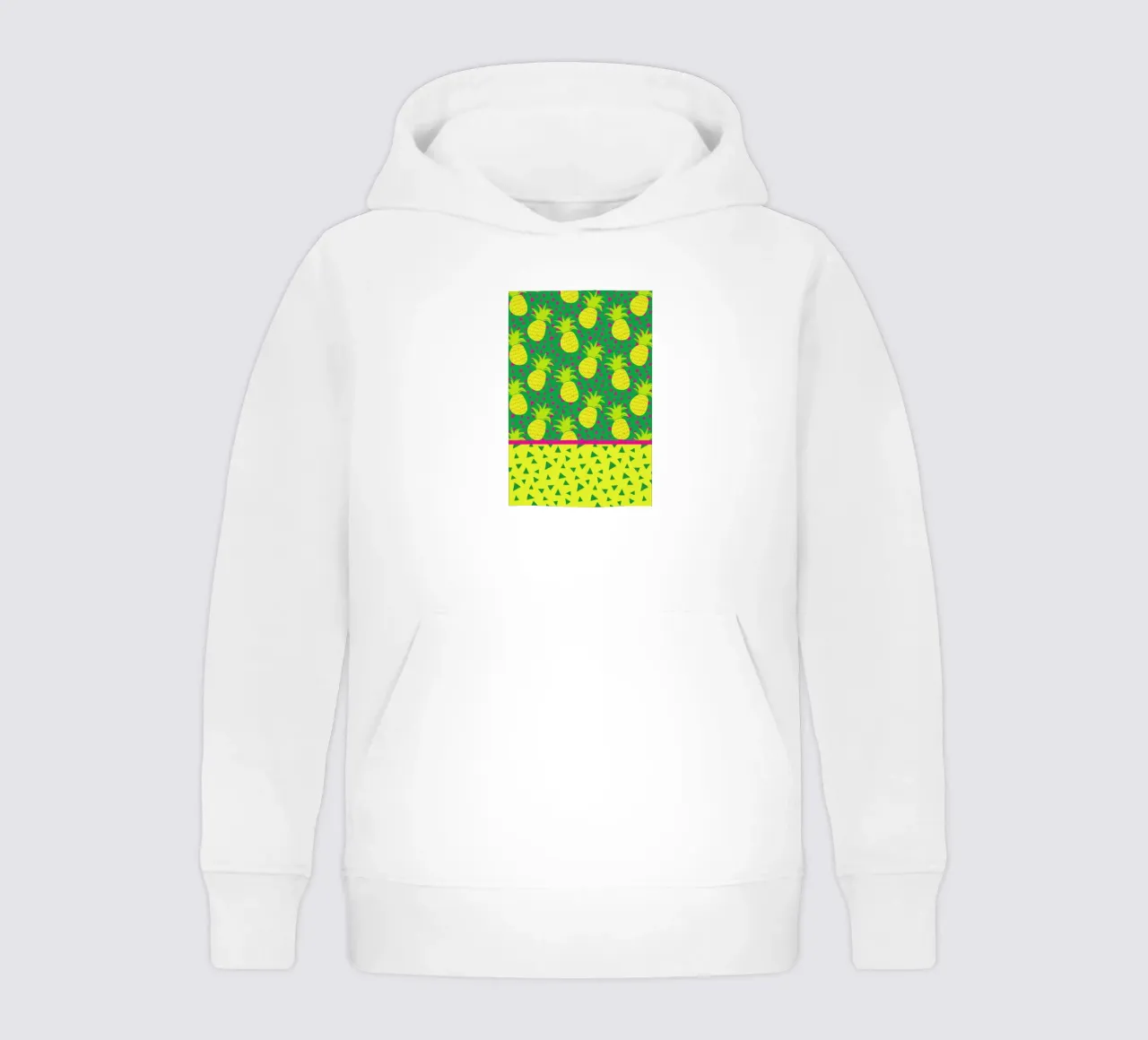Falling Pineapples felpa bambino con cappuccio da Maria Kritzas