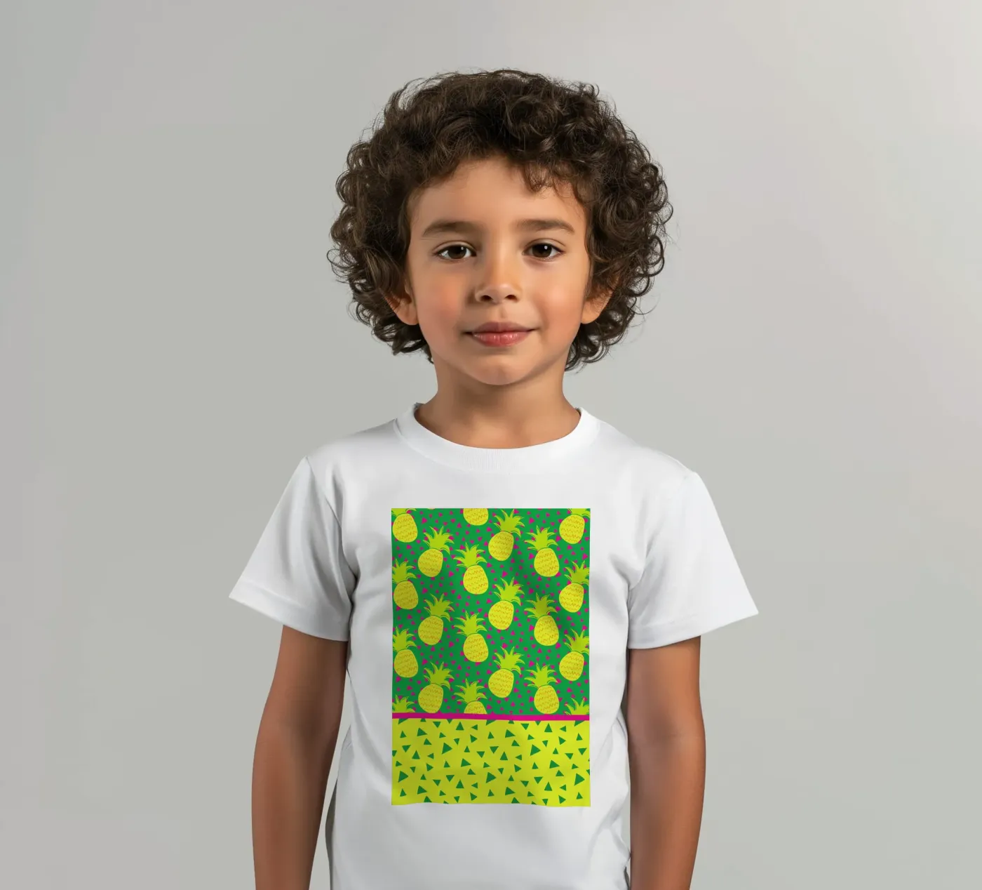 Falling Pineapples Kinder T-Shirt von Maria Kritzas