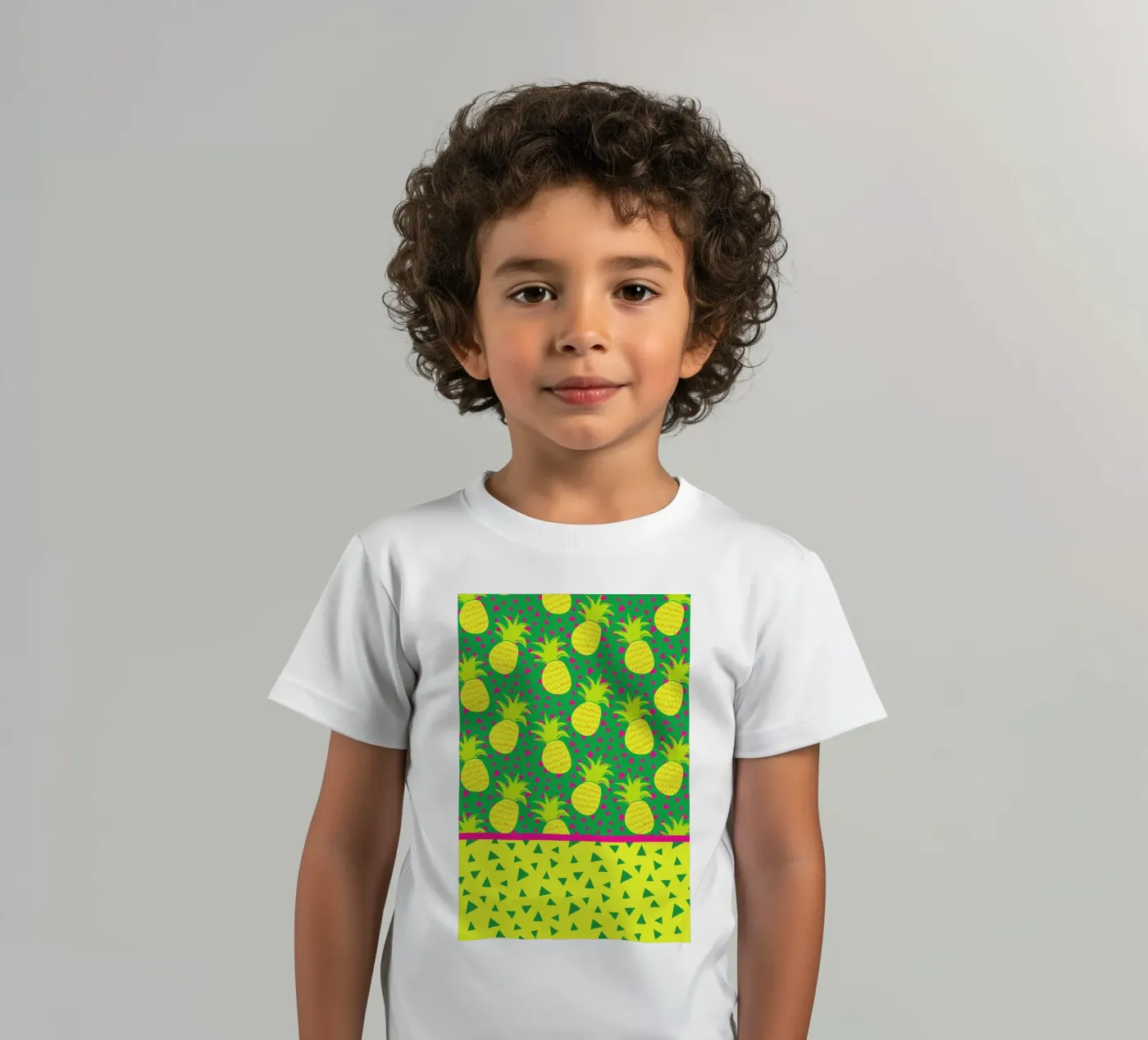 Falling Pineapples Kinder T-Shirt von Maria Kritzas