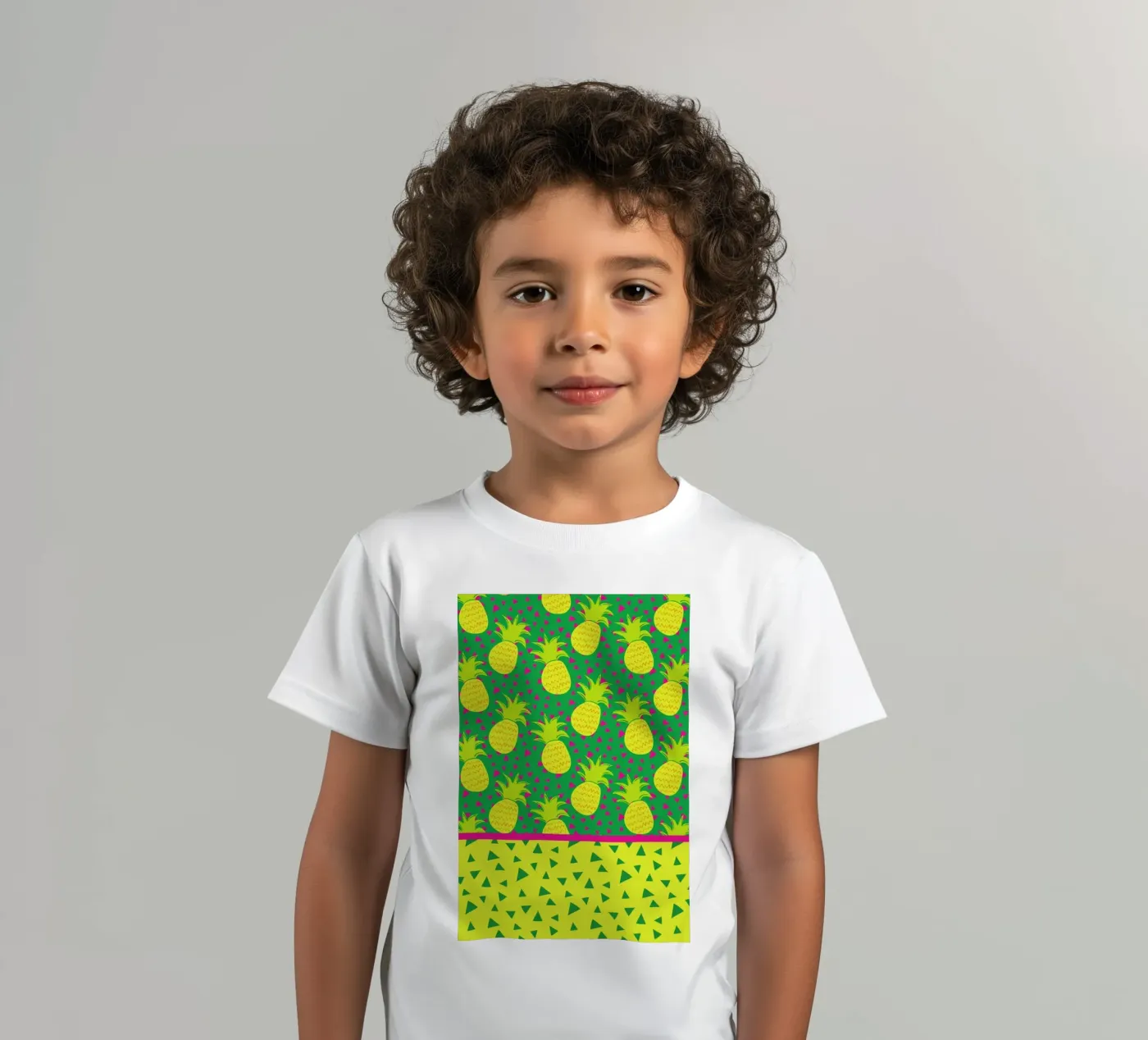 Falling Pineapples Kinder T-Shirt von Maria Kritzas
