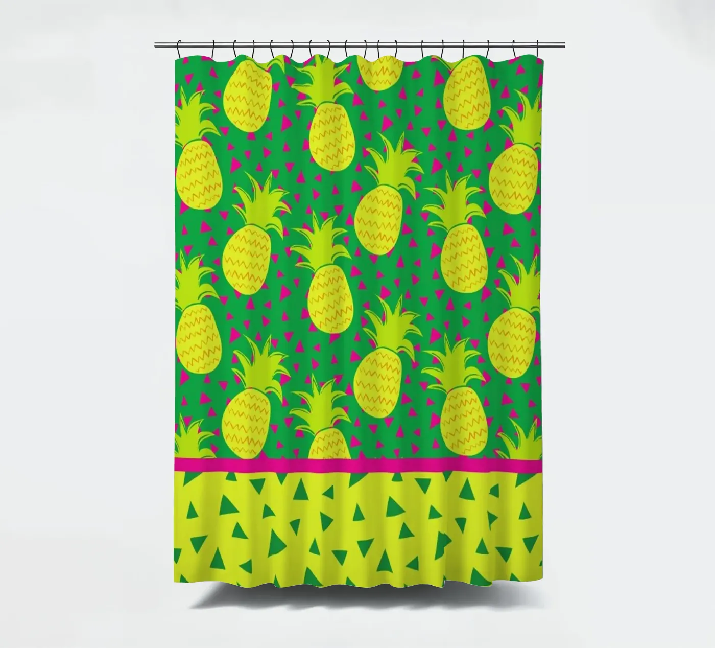 Falling Pineapples Duschvorhang von Maria Kritzas