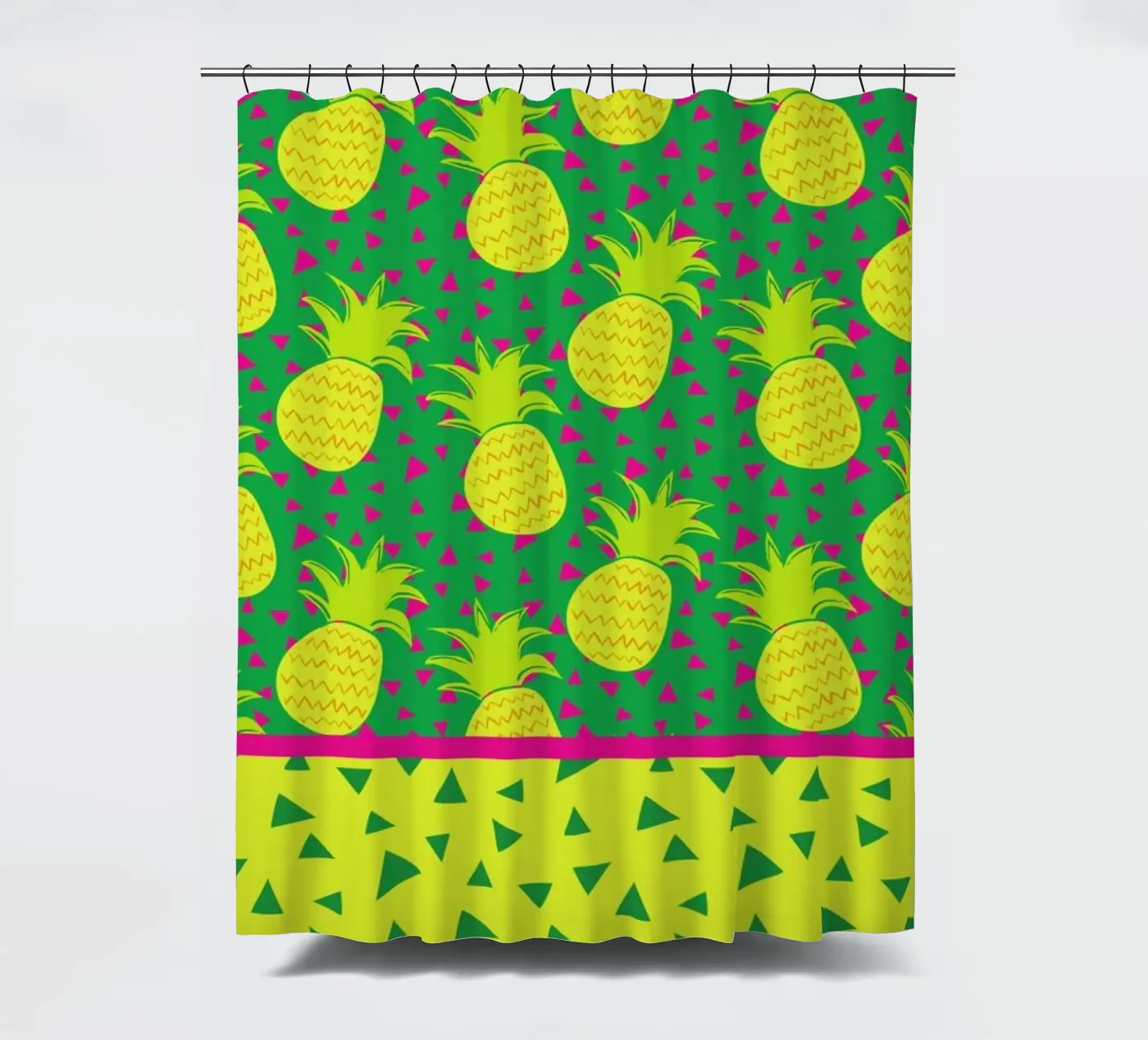 Falling Pineapples Duschvorhang von Maria Kritzas