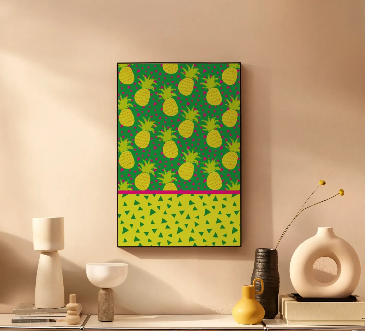 Falling Pineapples forex-plaat van Maria Kritzas