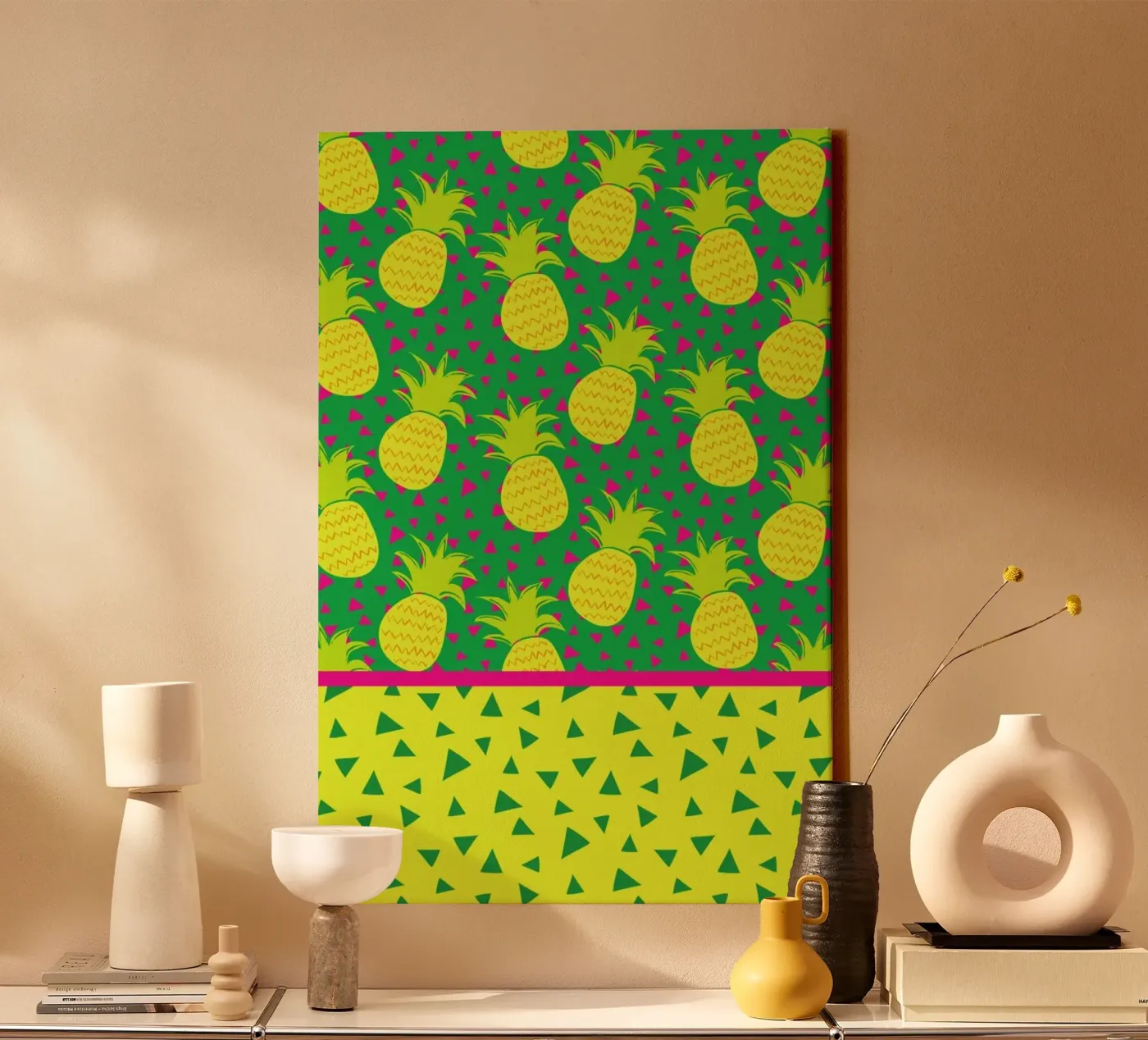 Falling Pineapples canvas van Maria Kritzas