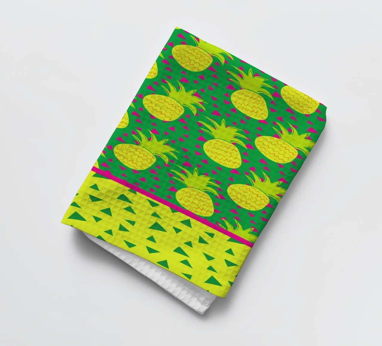 Falling Pineapples Geschirrtuch von Maria Kritzas