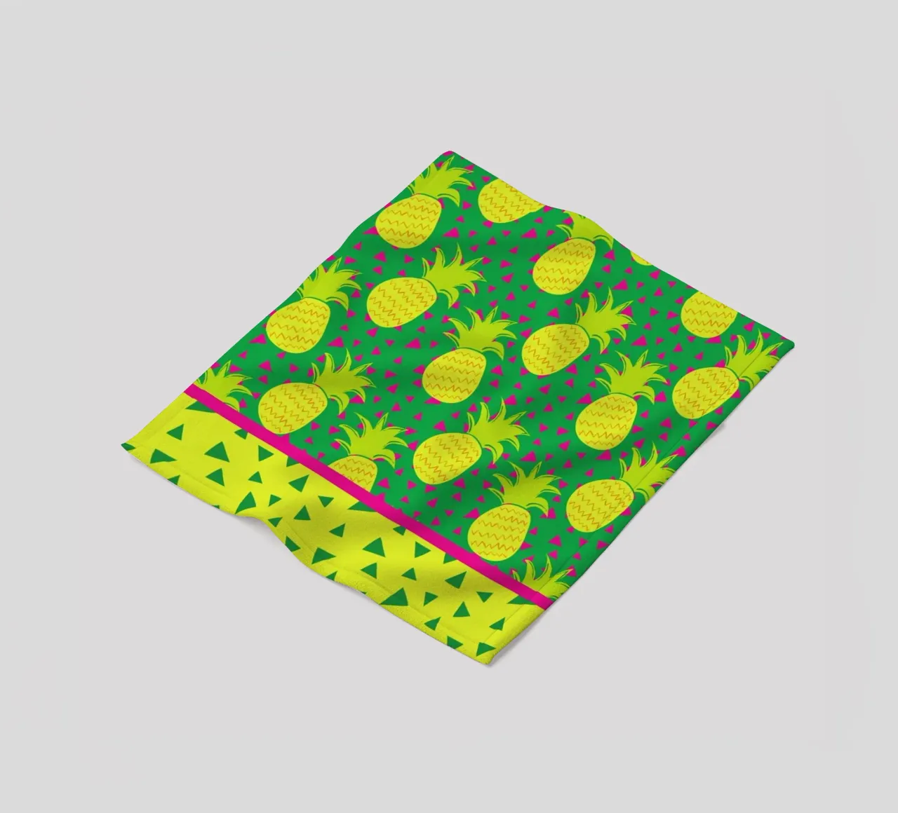 Falling Pineapples fleecedeken van Maria Kritzas