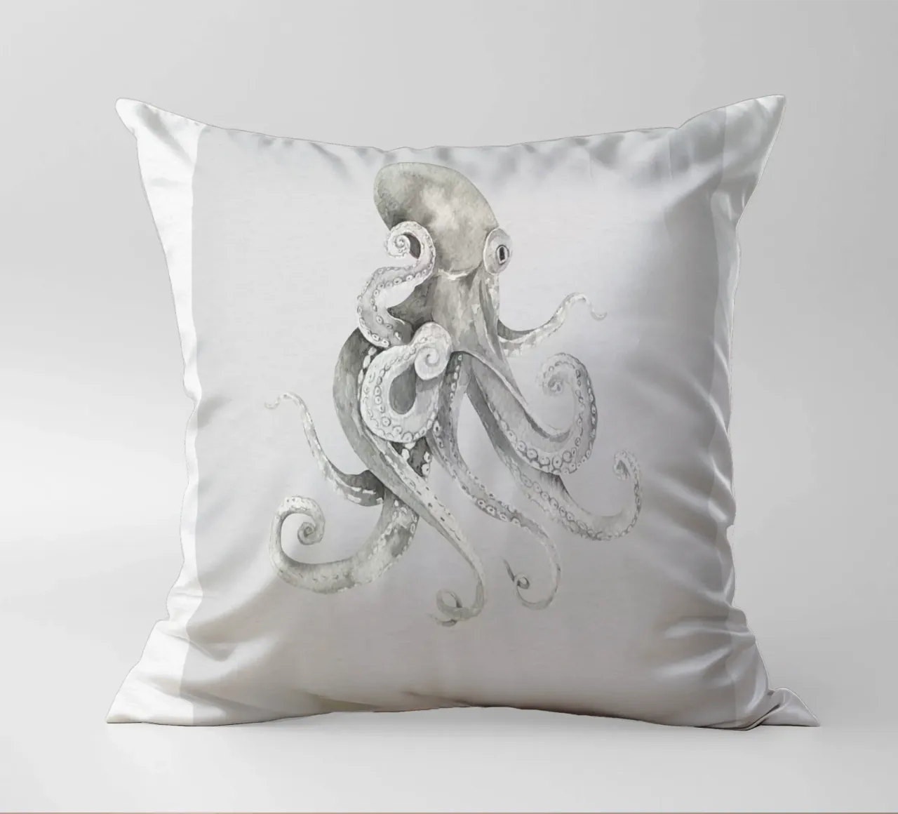 Boho Ocean 2 Octopus cuscino da Boho Print Collection