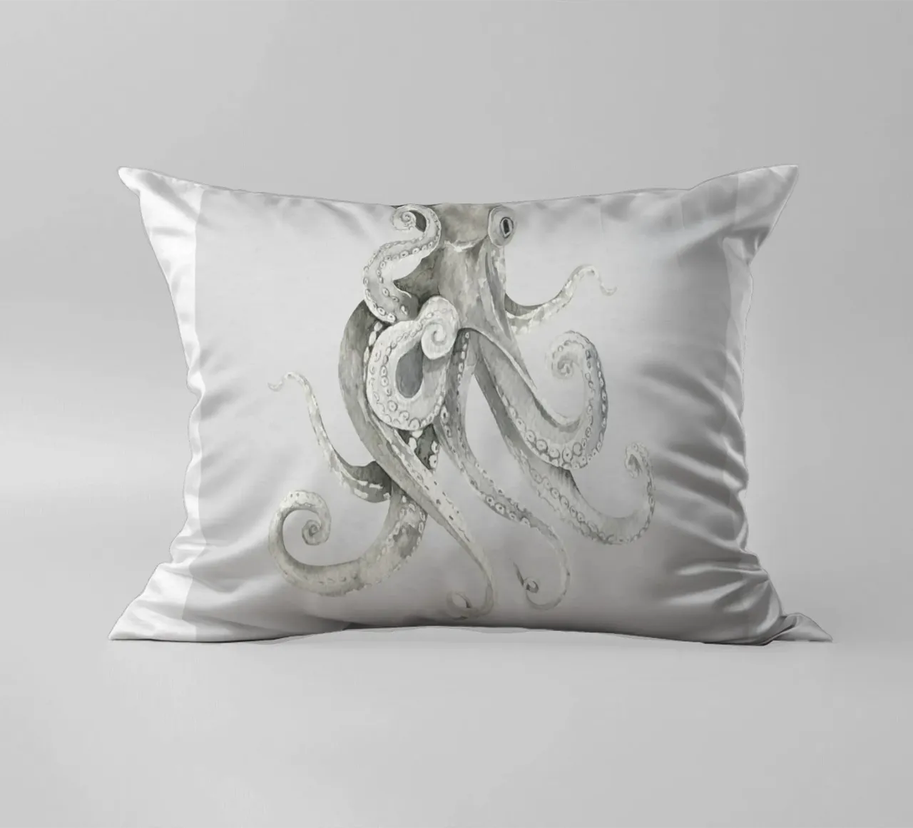 Boho Ocean 2 Octopus cuscino da Boho Print Collection