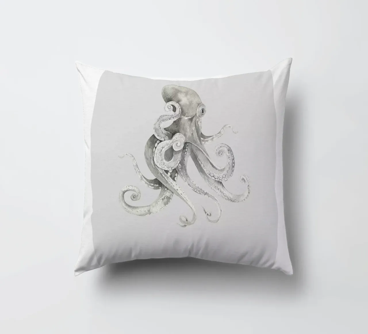 Boho Ocean 2 Octopus cuscino da Boho Print Collection