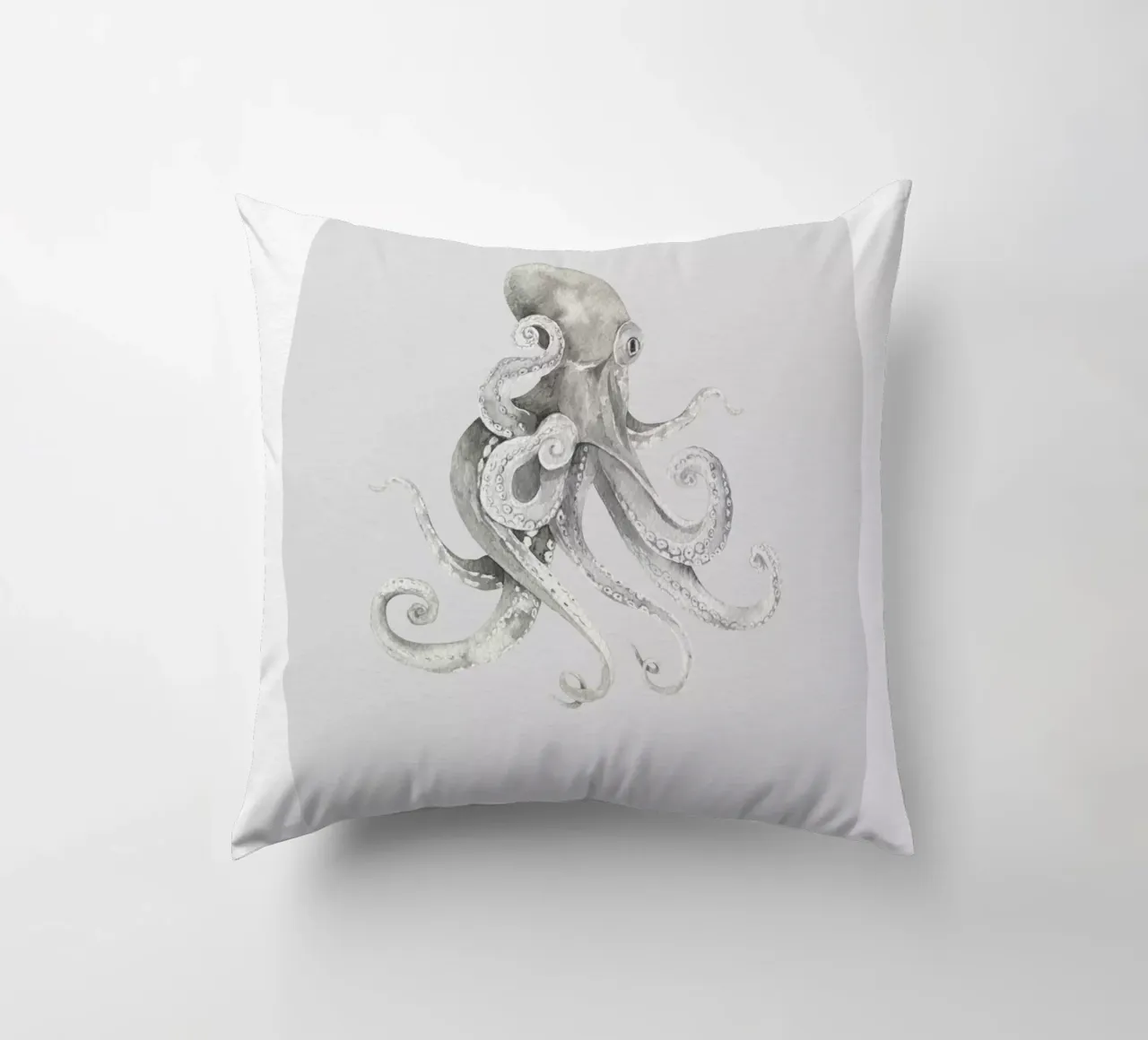 Boho Ocean 2 Octopus cuscino da Boho Print Collection