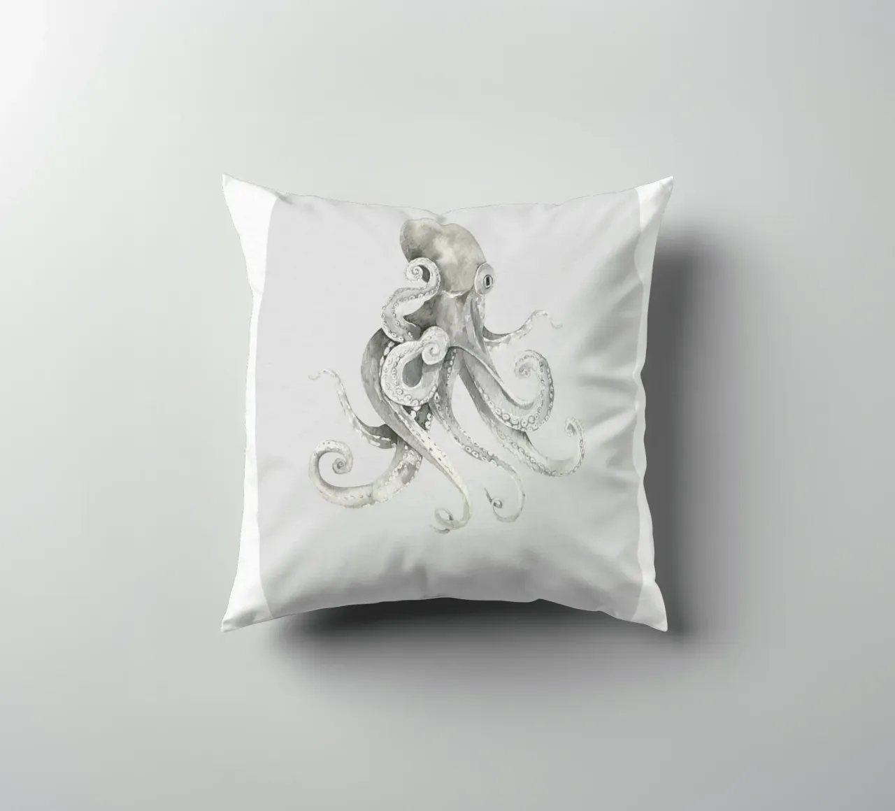 Boho Ocean 2 Octopus cuscino da Boho Print Collection