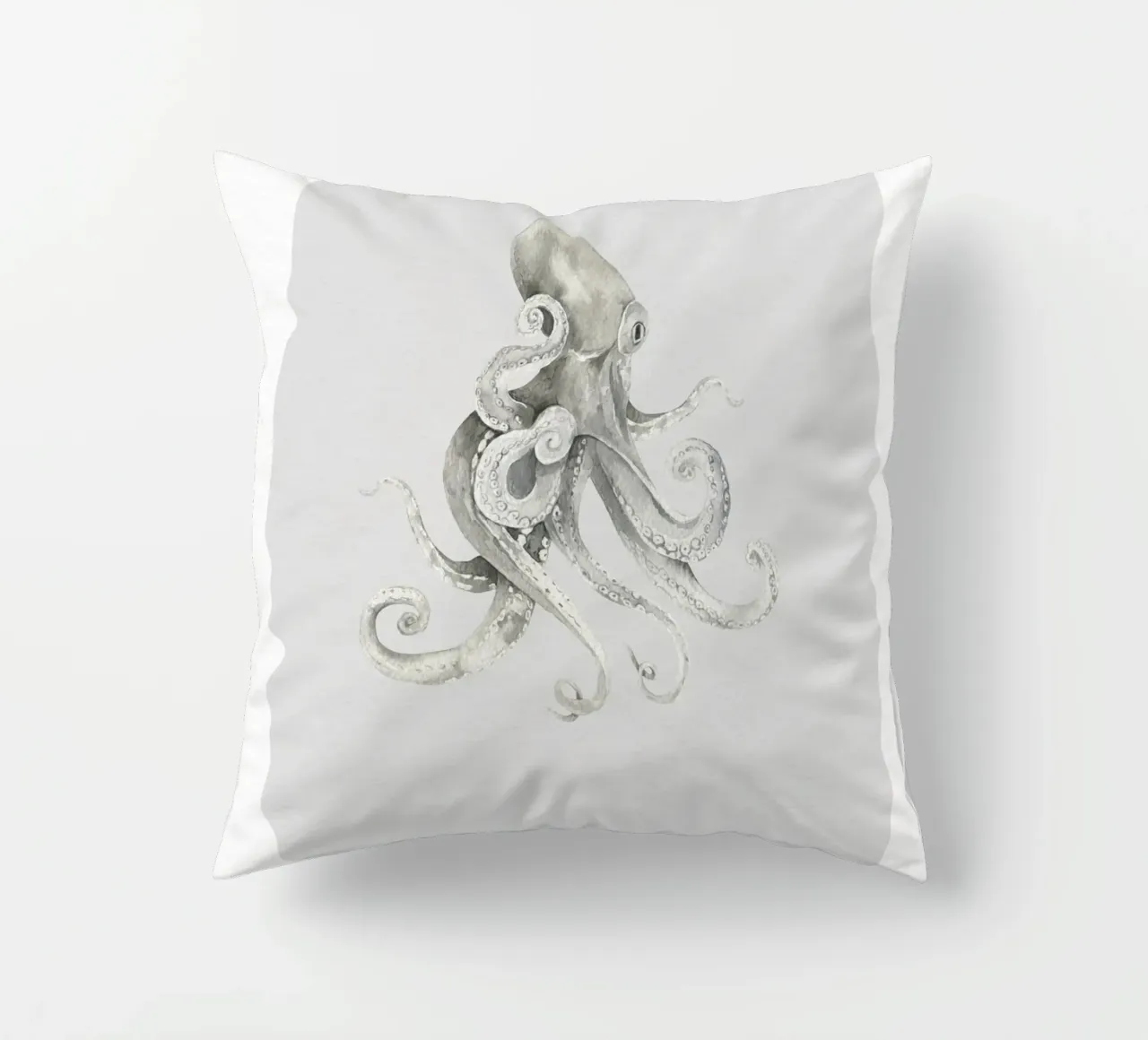 Boho Ocean 2 Octopus cuscino da Boho Print Collection