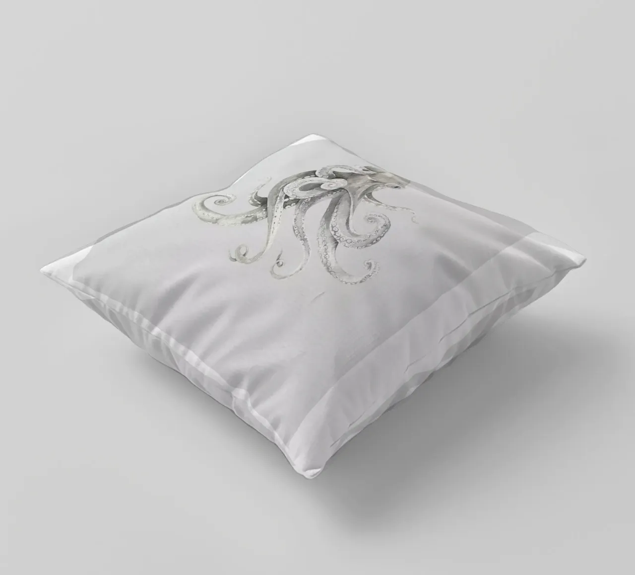 Boho Ocean 2 Octopus cuscino da Boho Print Collection