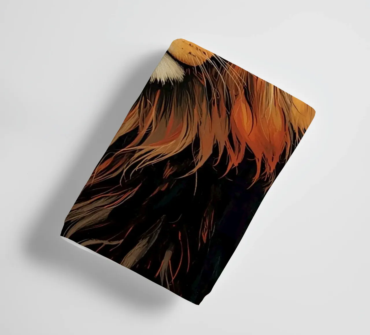 Leeuwenkop met veren badhanddoek van DesignDoodle