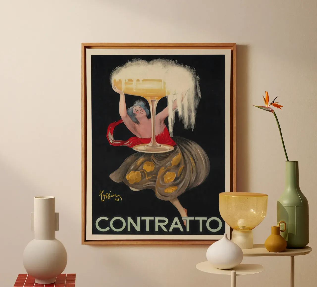 Contratto tela con Cornice a cassetta da mix mate