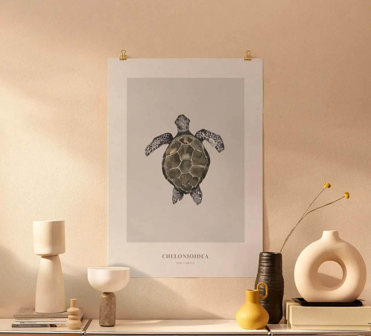 Boho Ocean 2 Sea Turtle carta hahnemühle da Boho Print Collection