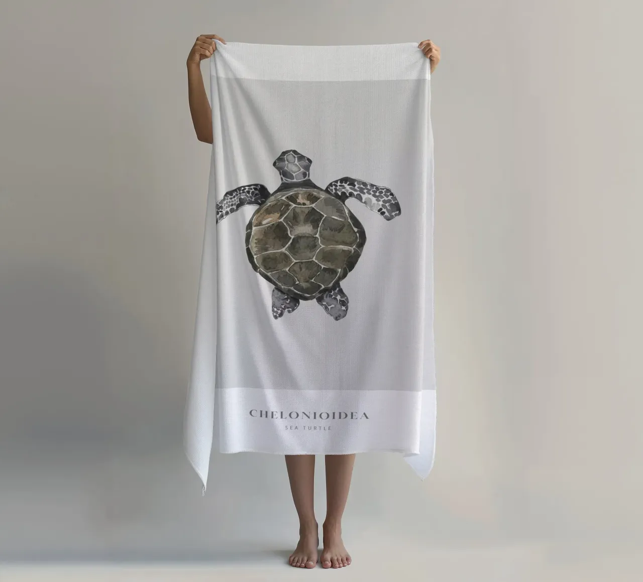 Boho Ocean 2 Sea Turtle telo mare da Boho Print Collection
