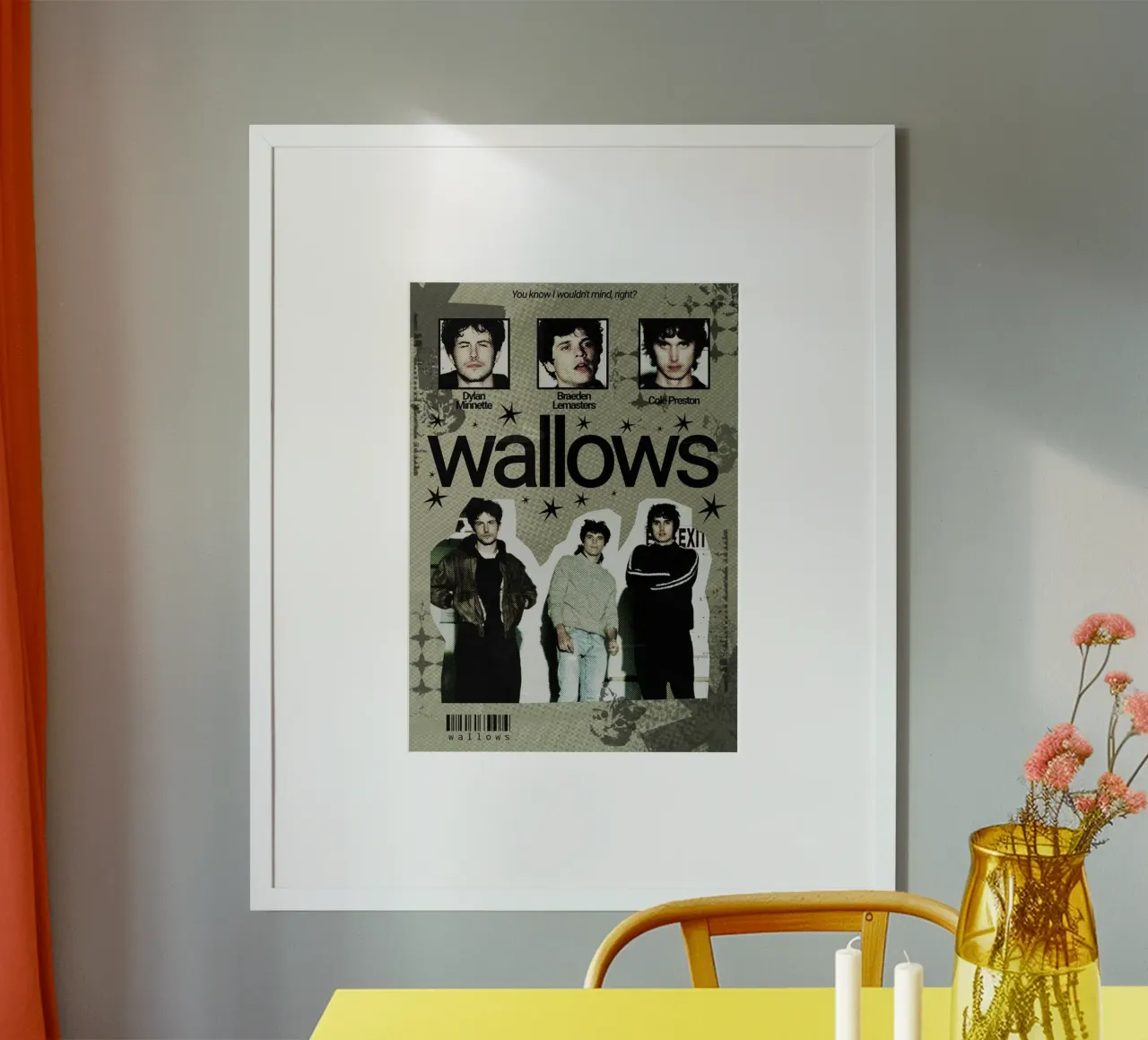 Sussurri di cuori indie poster con telaio in alluminio da ktlocb