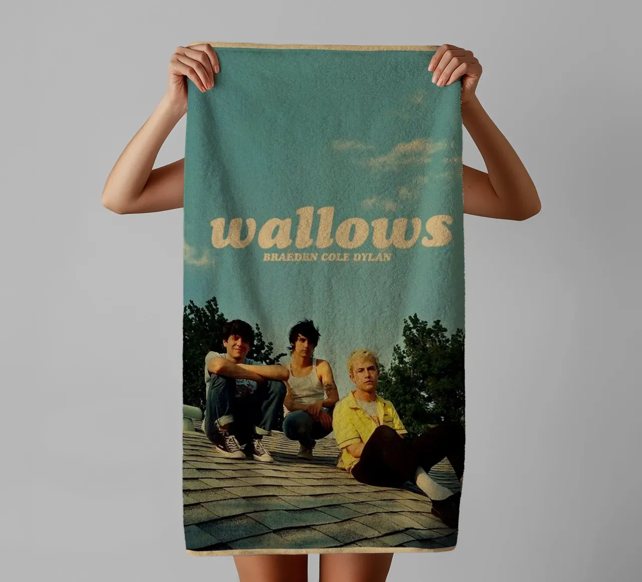 Retro Vibes Forevermore towel by ktlocb