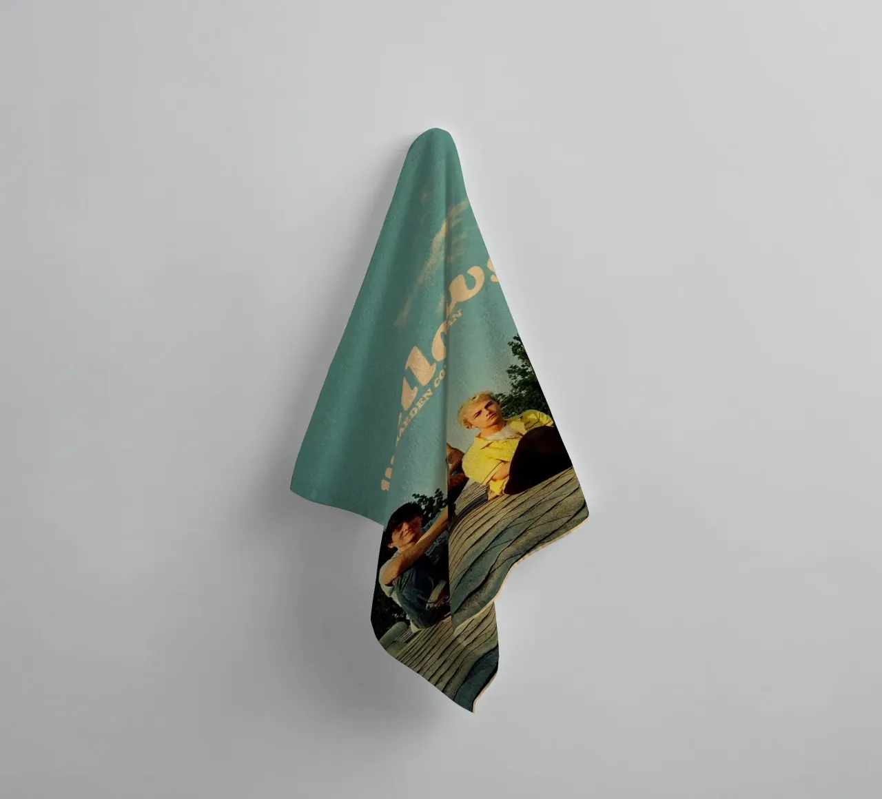 Retro Vibes Forevermore towel by ktlocb