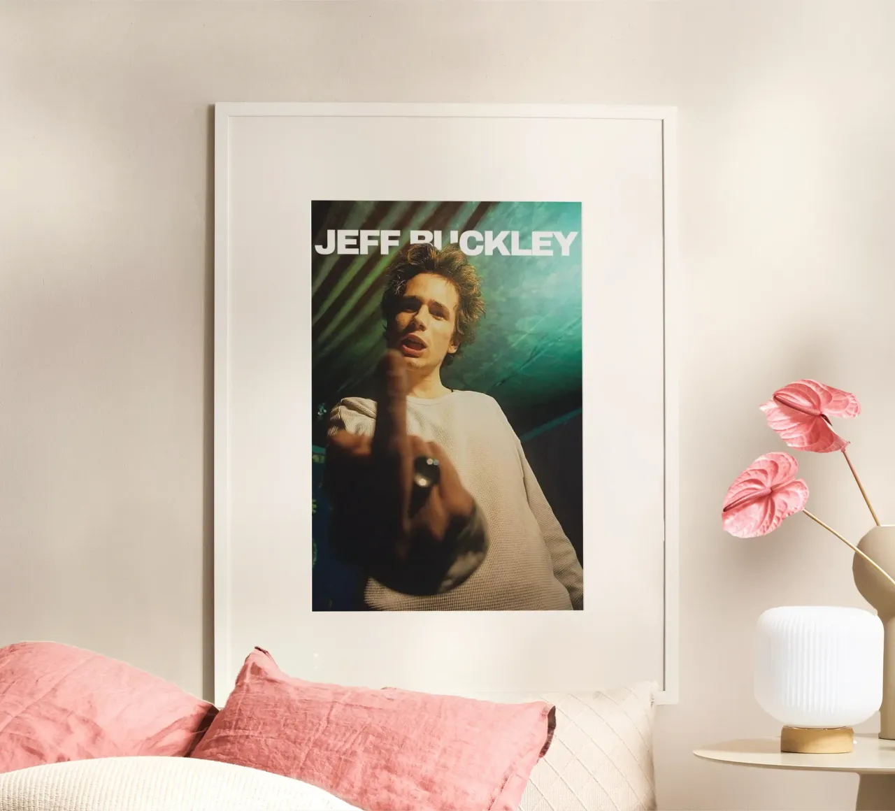 Jeff Buckley poster con telaio in plastica da udahandereez